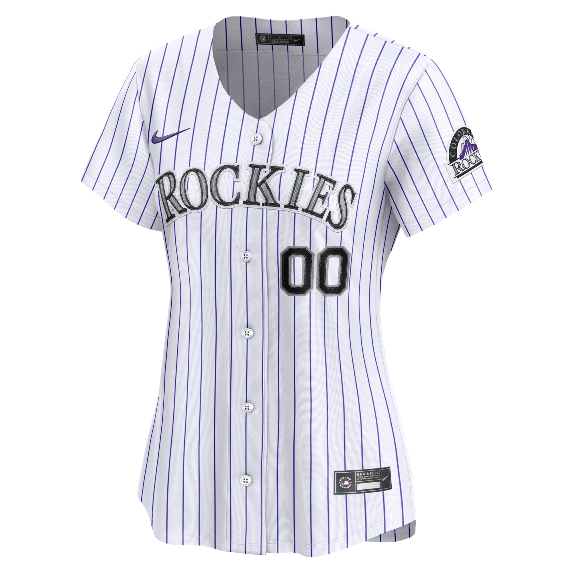 Colorado Rockies Women's Home Limited Custom Jersey - White - Image 3