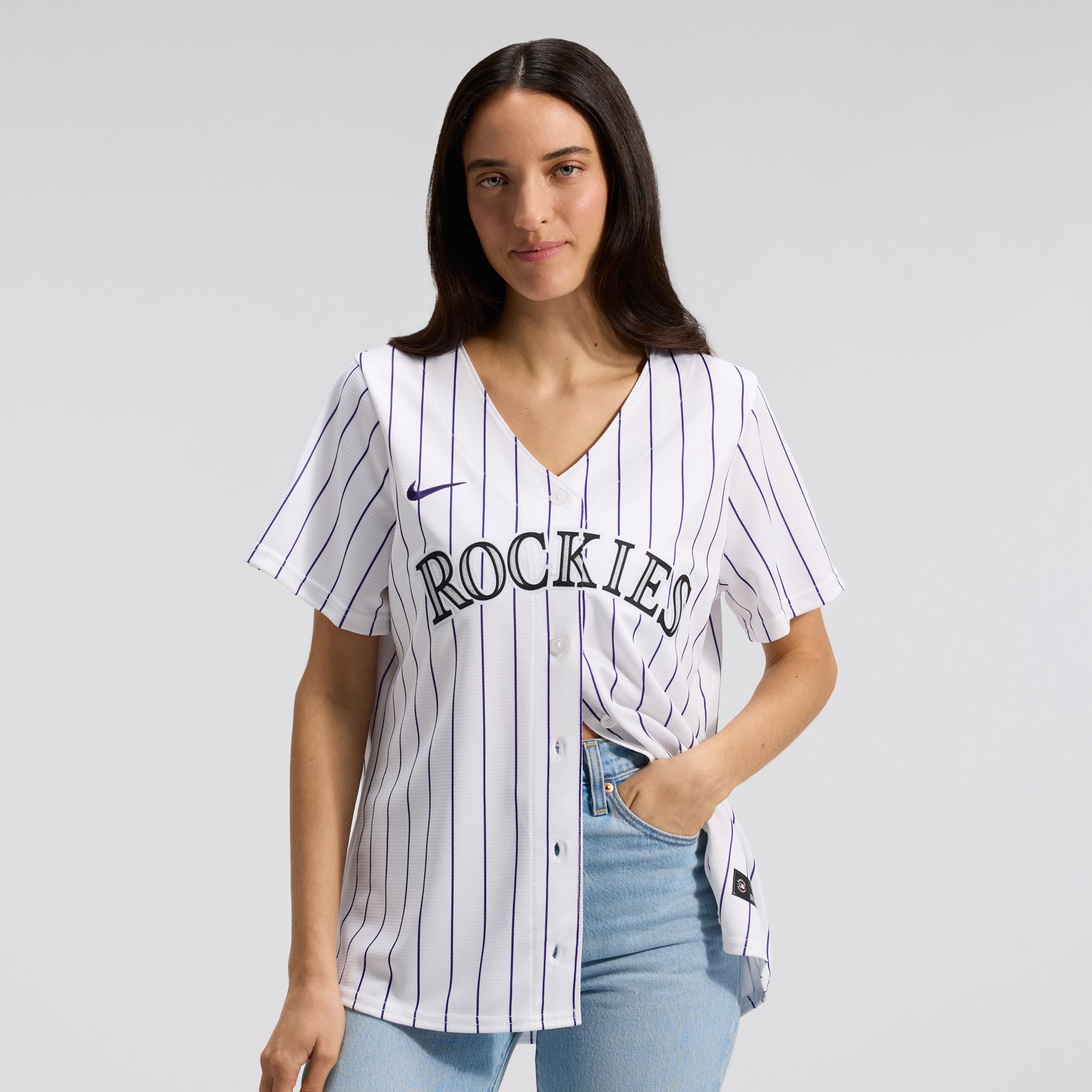Colorado Rockies Women's Home Team Jersey - White - Image 2