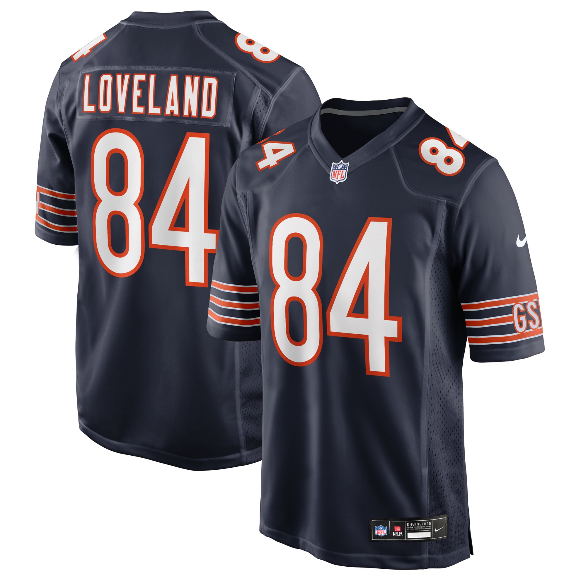 Colston Loveland Chicago Bears Team Game Jersey - Navy - Image 2
