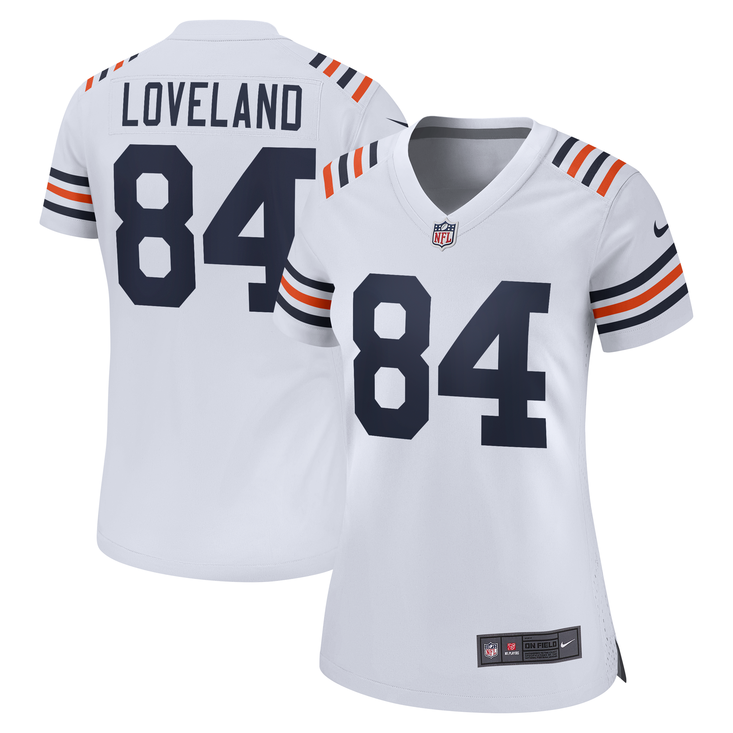 Colston Loveland Chicago Bears Women's Team Game Jersey - Navy - White