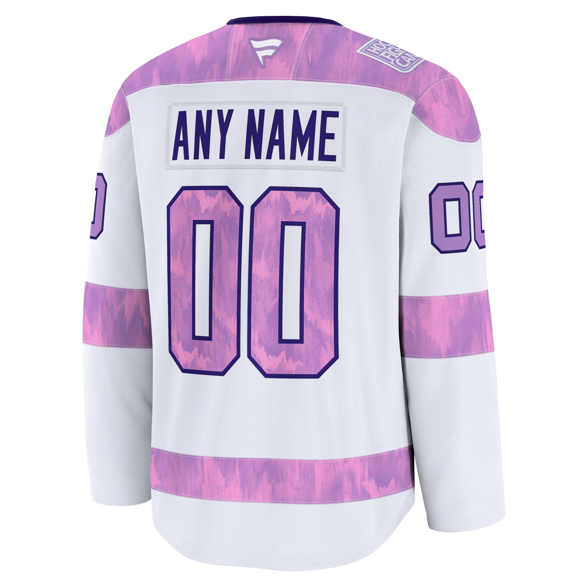 Columbus Blue Jackets 2024 Hockey Fights Cancer Custom Practice Jersey - White - Image 4
