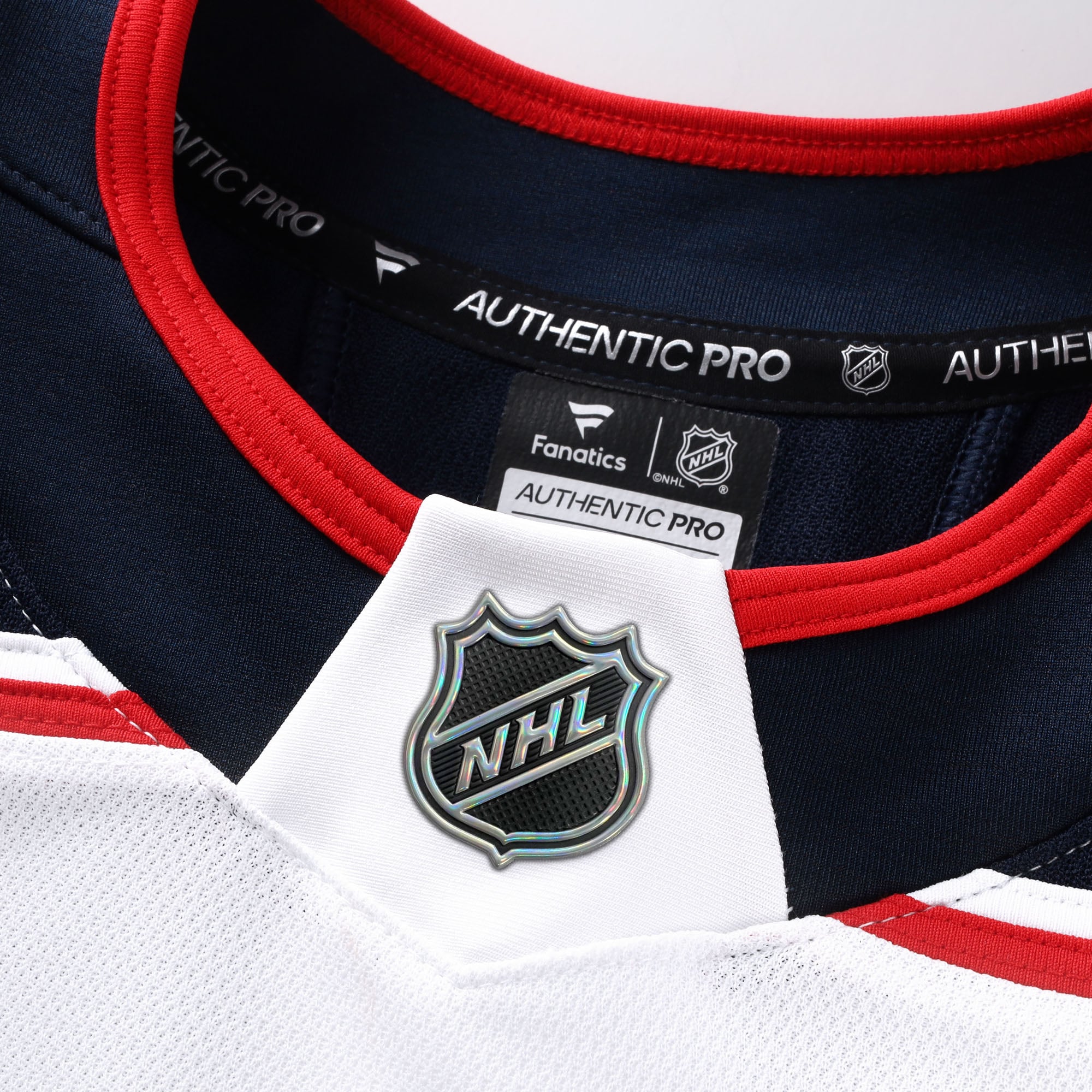 Columbus Blue Jackets Away Pro Jersey - White - Image 5