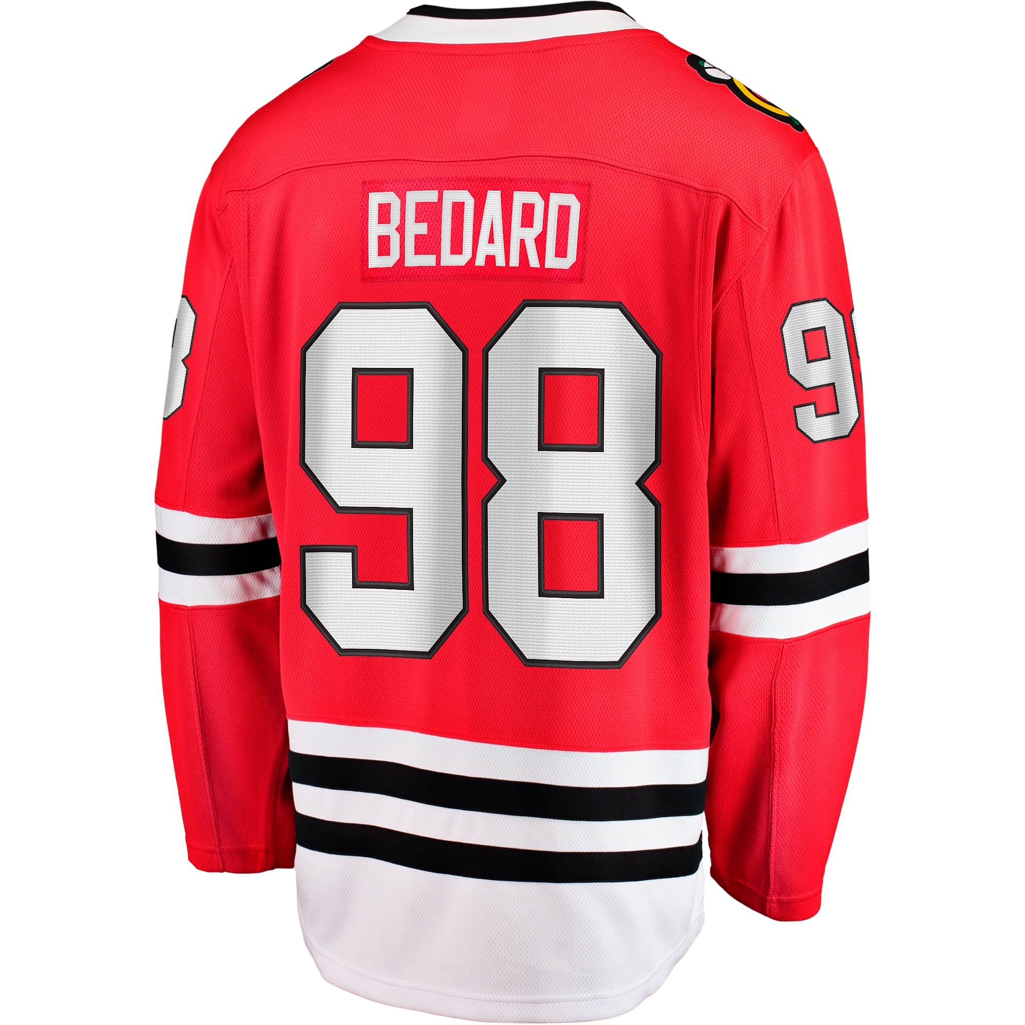 Connor Bedard Chicago Blackhawks Away Breakaway Player Jersey - Red - Image 4