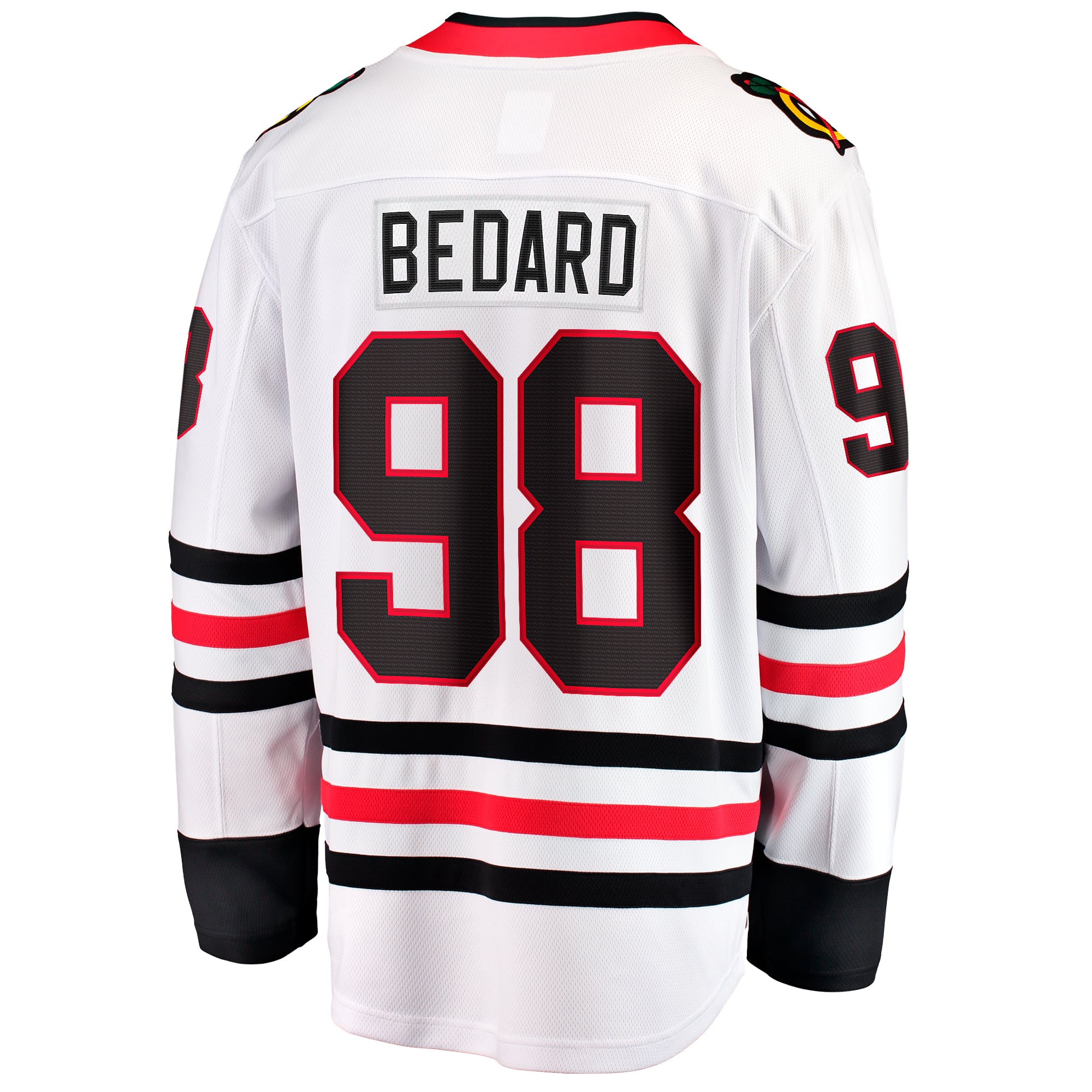 Connor Bedard Chicago Blackhawks Away Breakaway Player Jersey - White - Image 4
