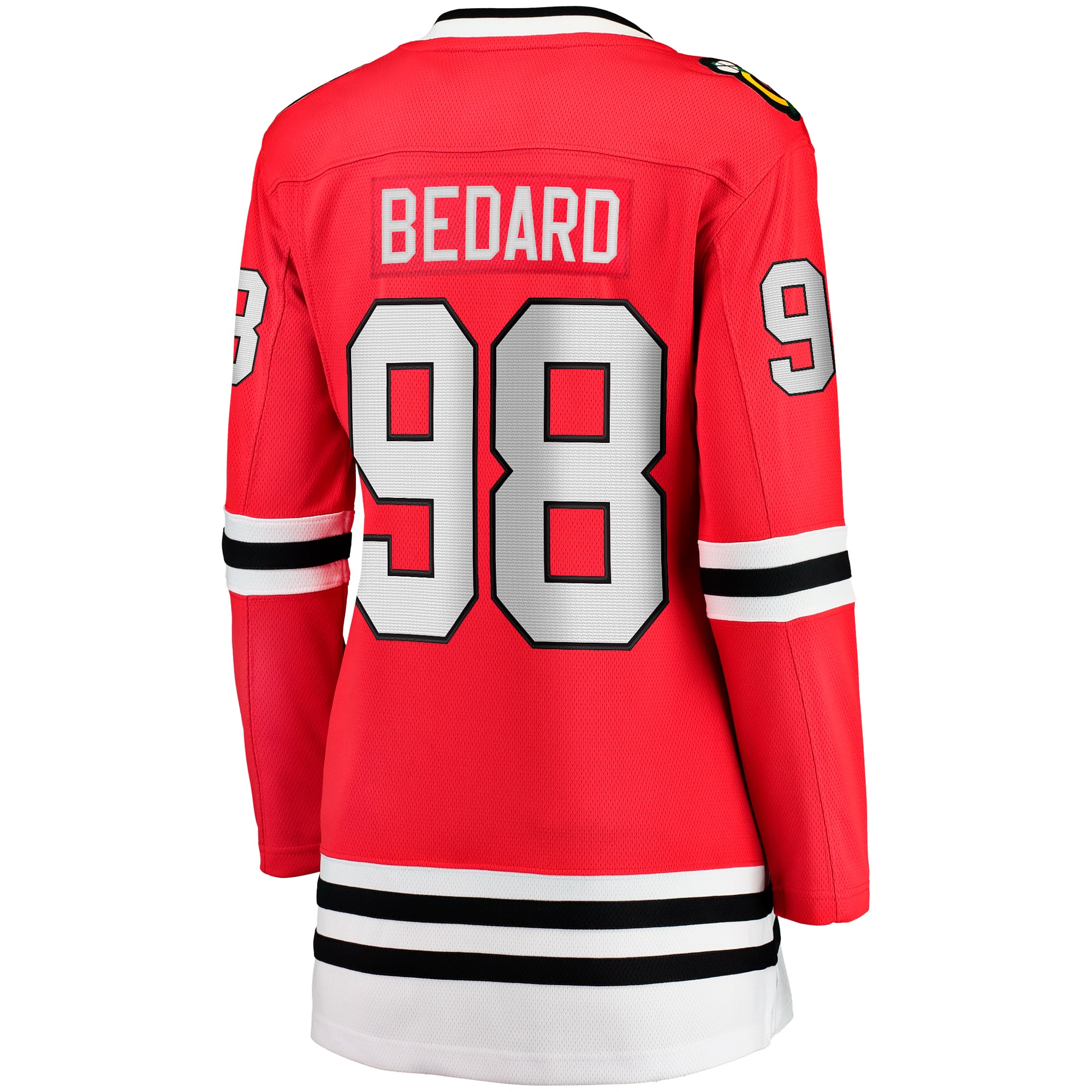 Connor Bedard Chicago Blackhawks Women's Home Breakaway Player Jersey - Red - Image 4
