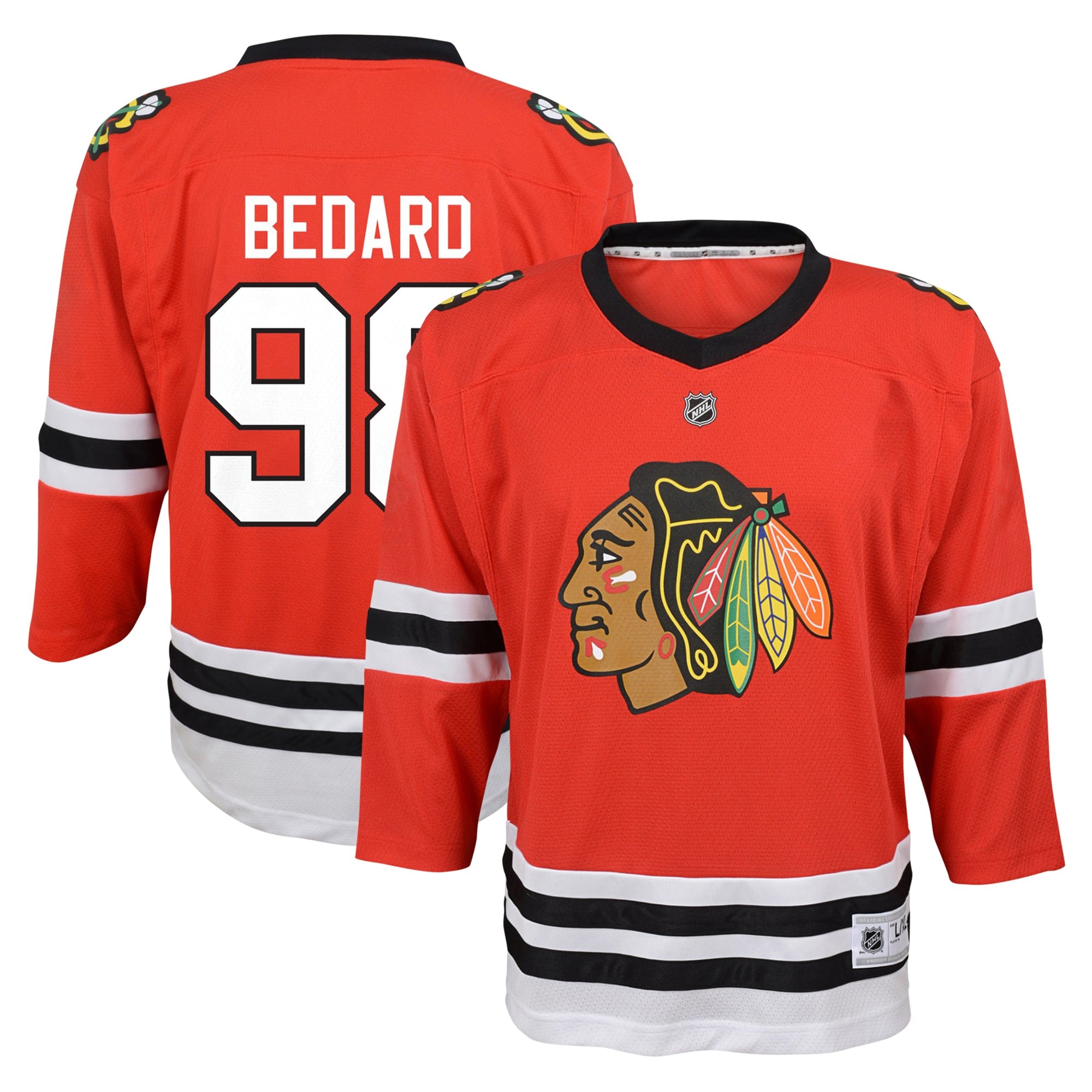 Connor Bedard Chicago Blackhawks Youth Away Player Jersey - Red - Image 2