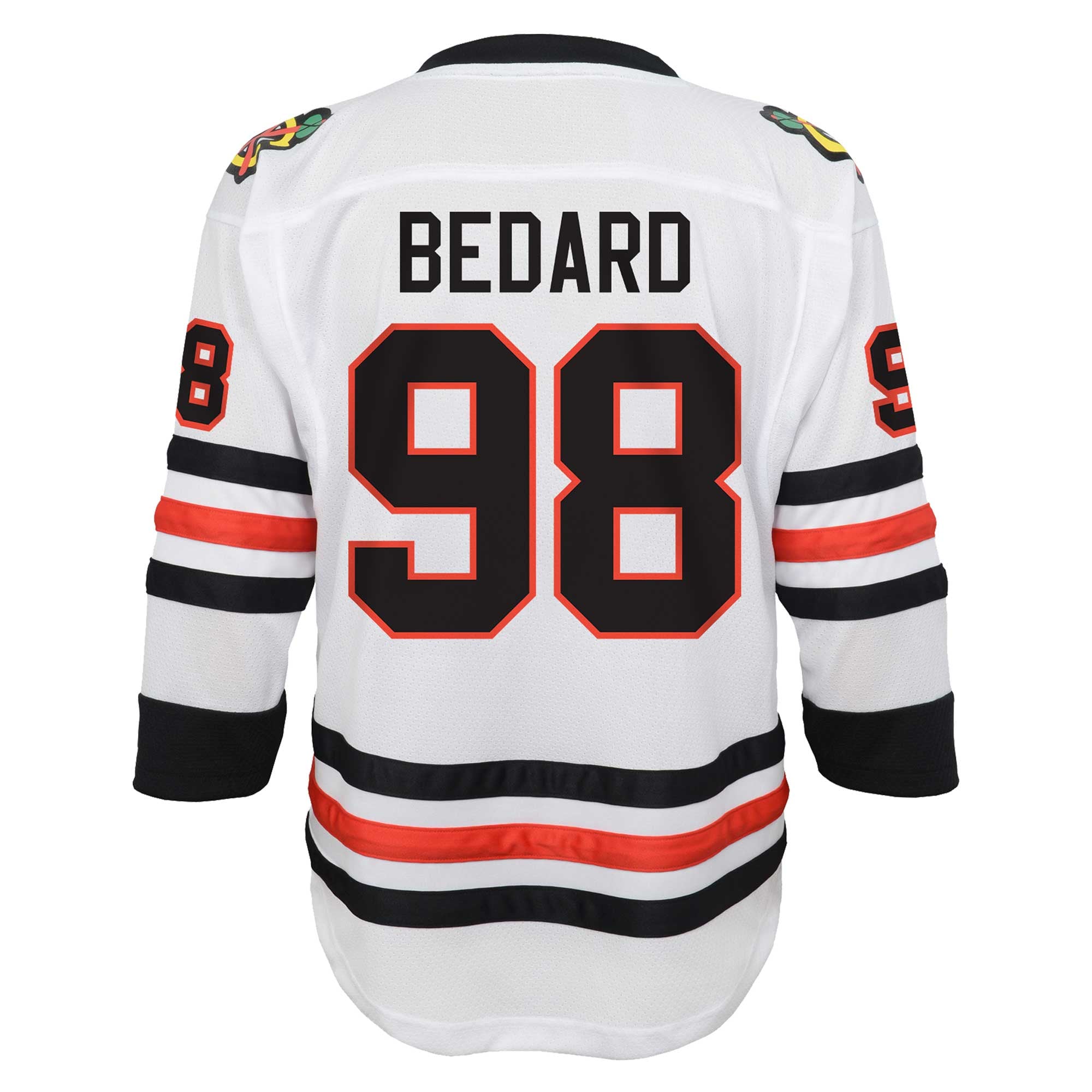Connor Bedard Chicago Blackhawks Youth Away Player Jersey - White - Image 4