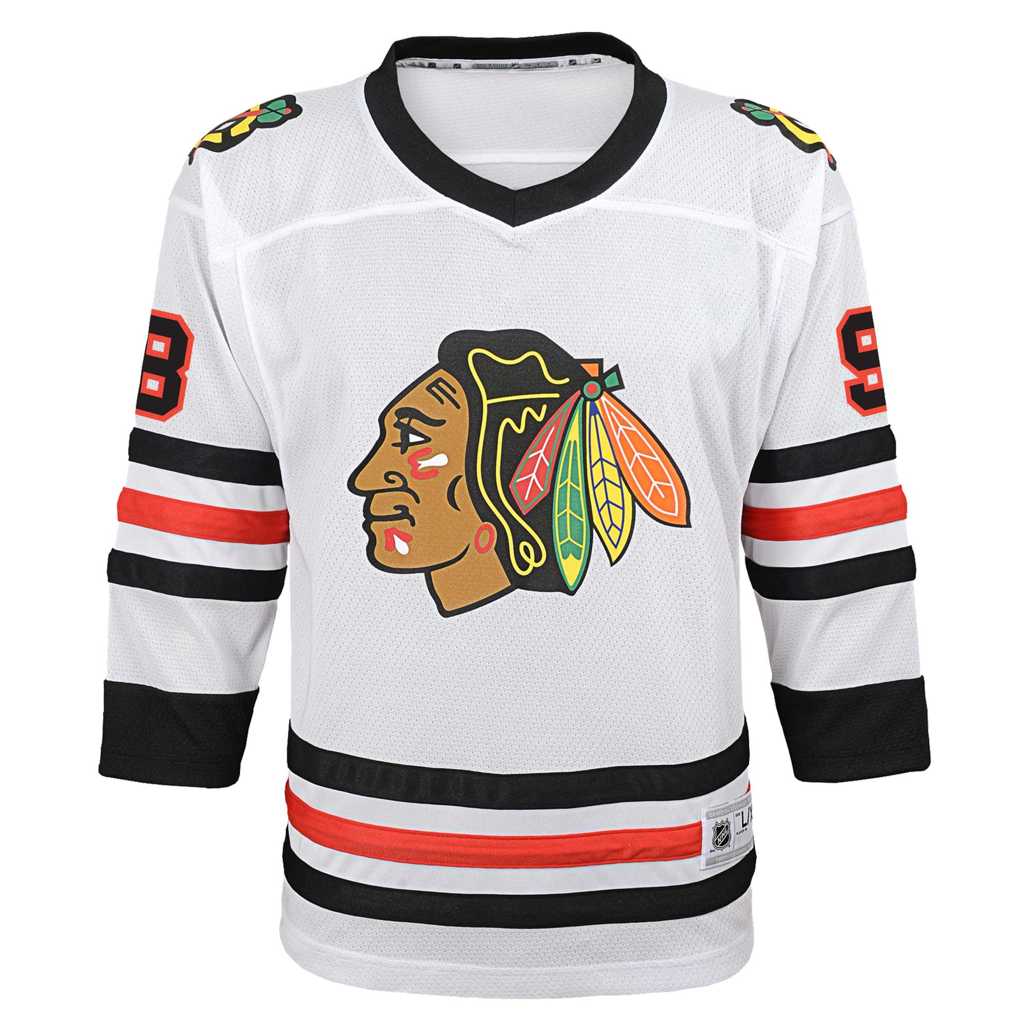 Connor Bedard Chicago Blackhawks Youth Away Player Jersey - White - Image 3