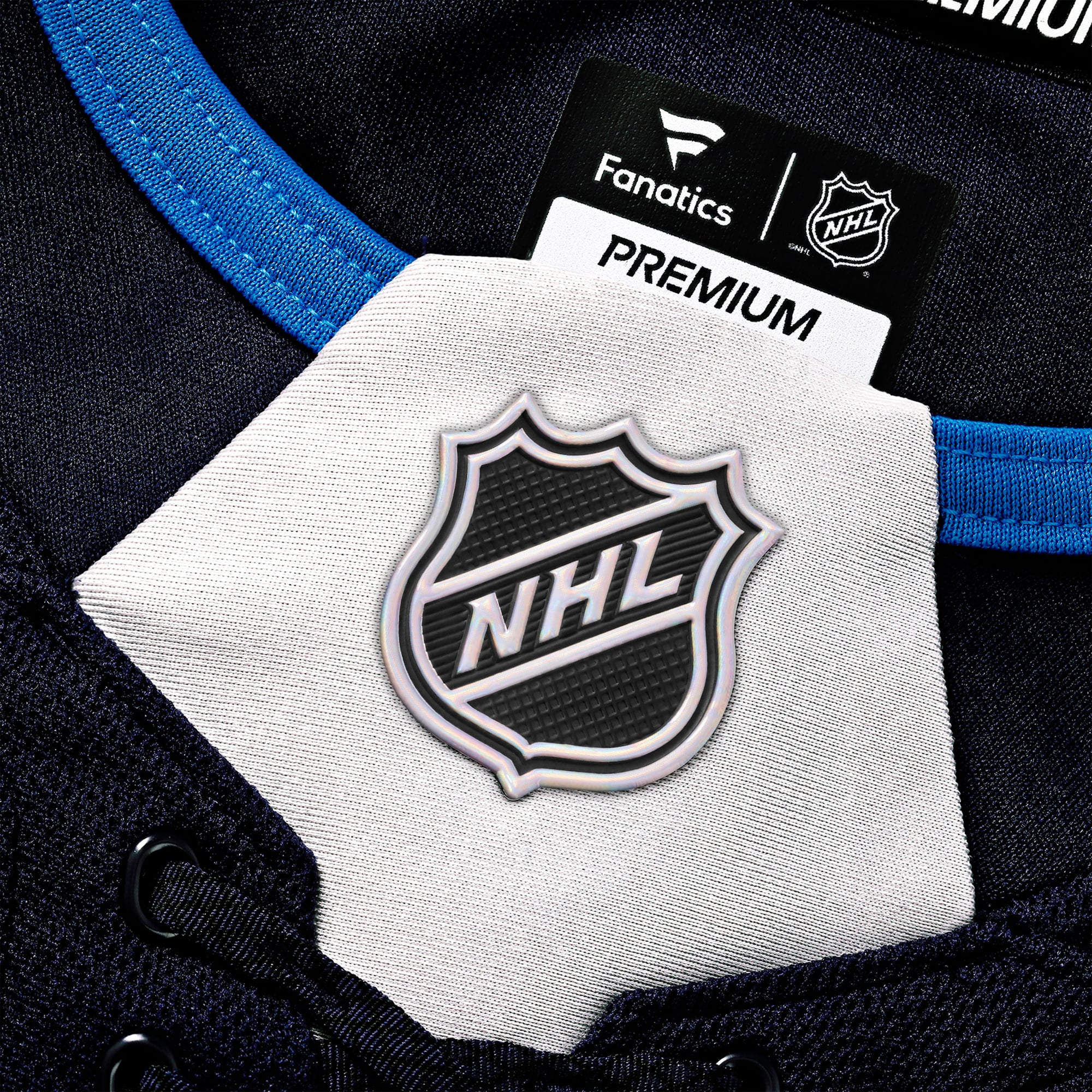 Connor Hellebuyck Winnipeg Jets Home Premium Jersey - Navy - Image 6