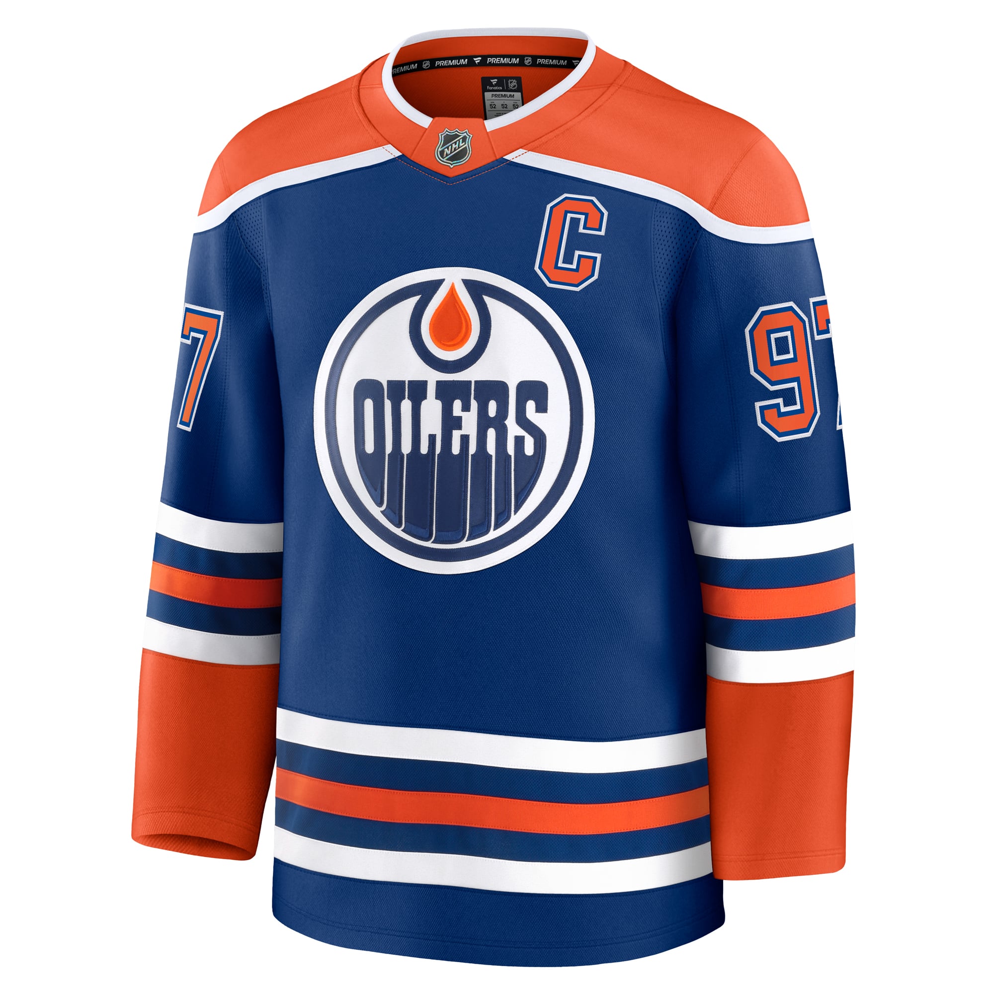 Connor McDavid Edmonton Oilers Home Premium Jersey - Royal - Image 3