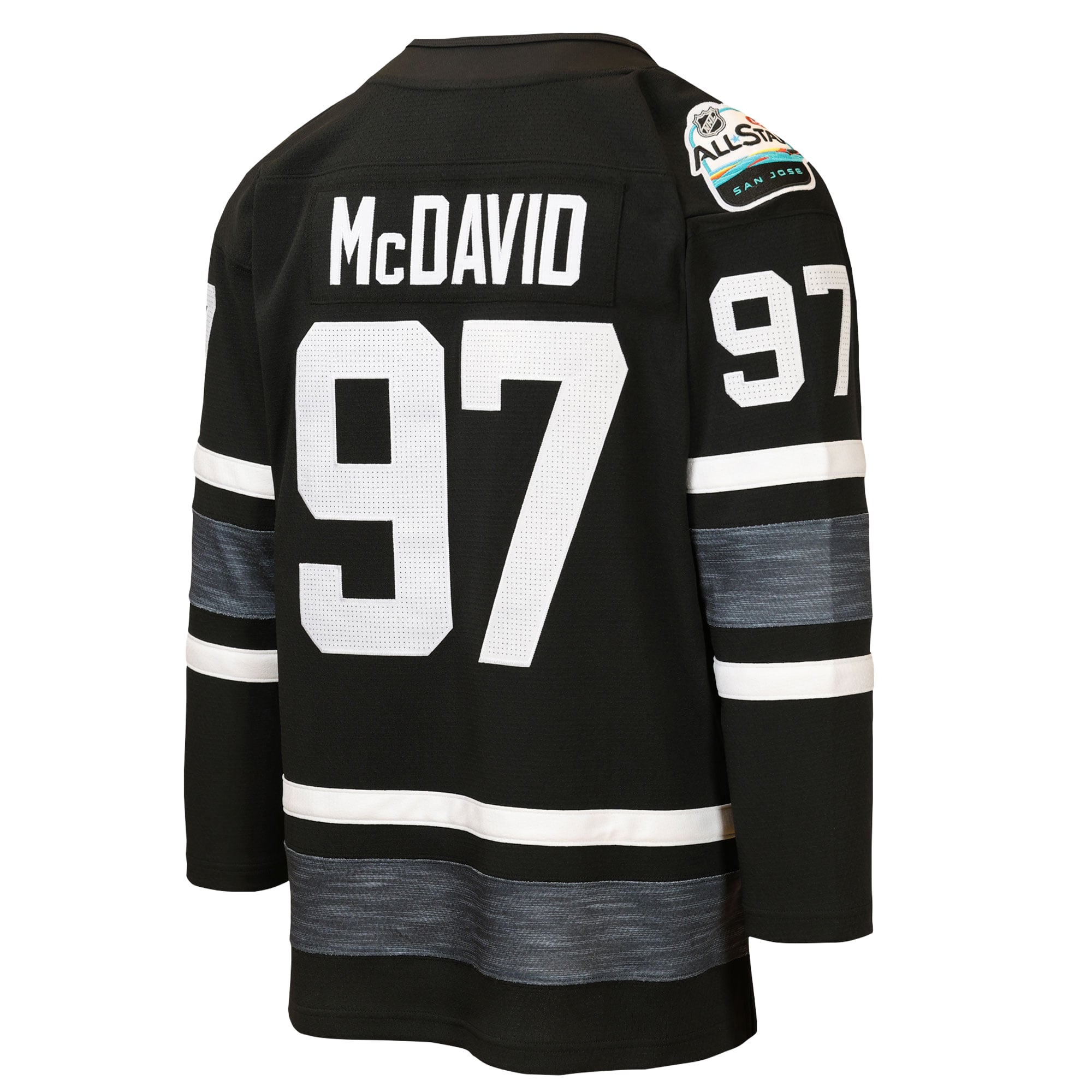 Connor McDavid Edmonton Oilers Youth 2019 All-Star Game Power Play Jersey - Black - Image 4