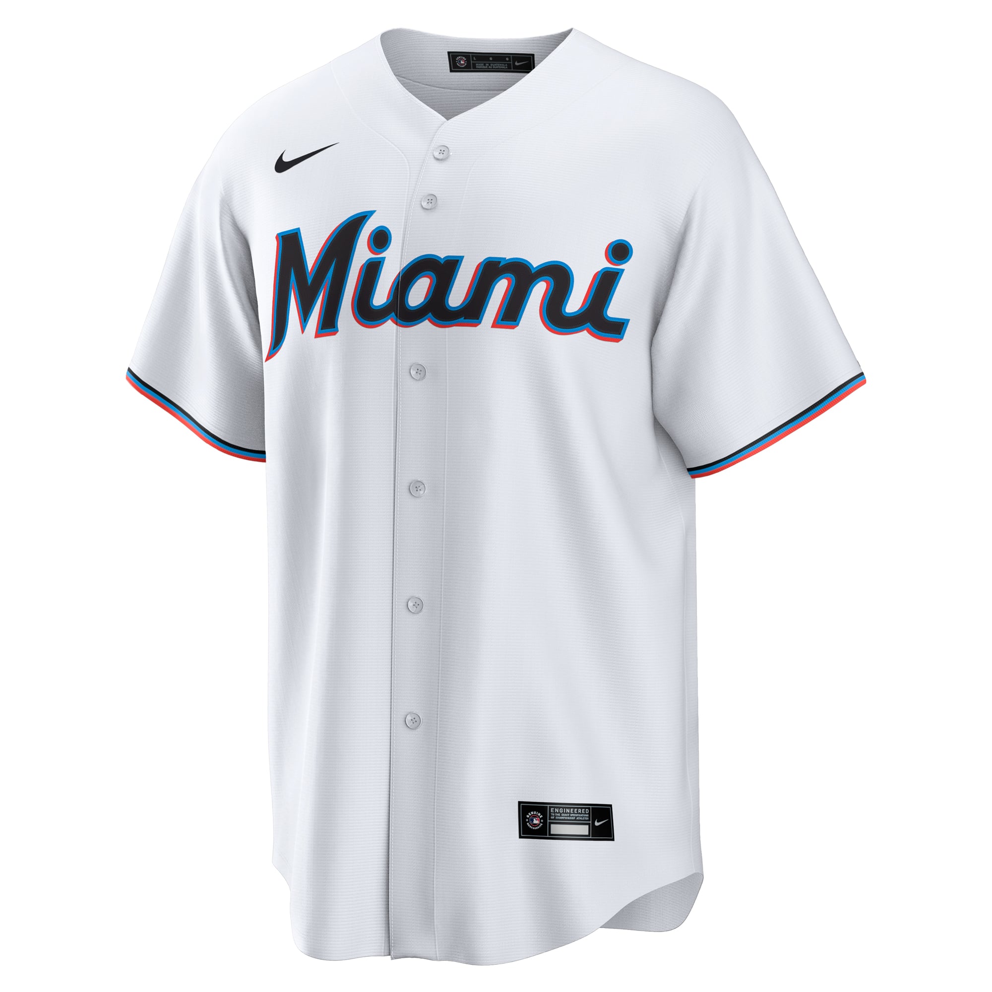 Connor Norby Miami Marlins Home Jersey - White - Image 3