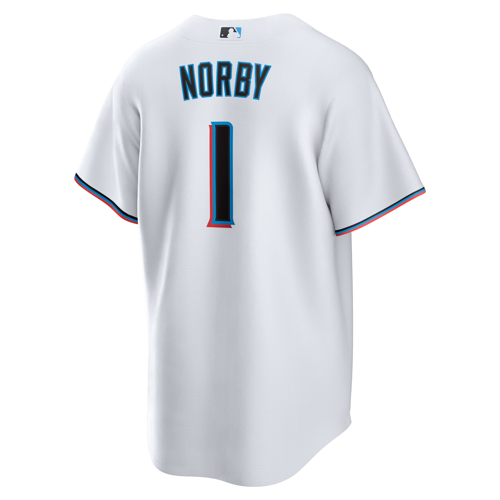 Connor Norby Miami Marlins Home Jersey - White - Image 4