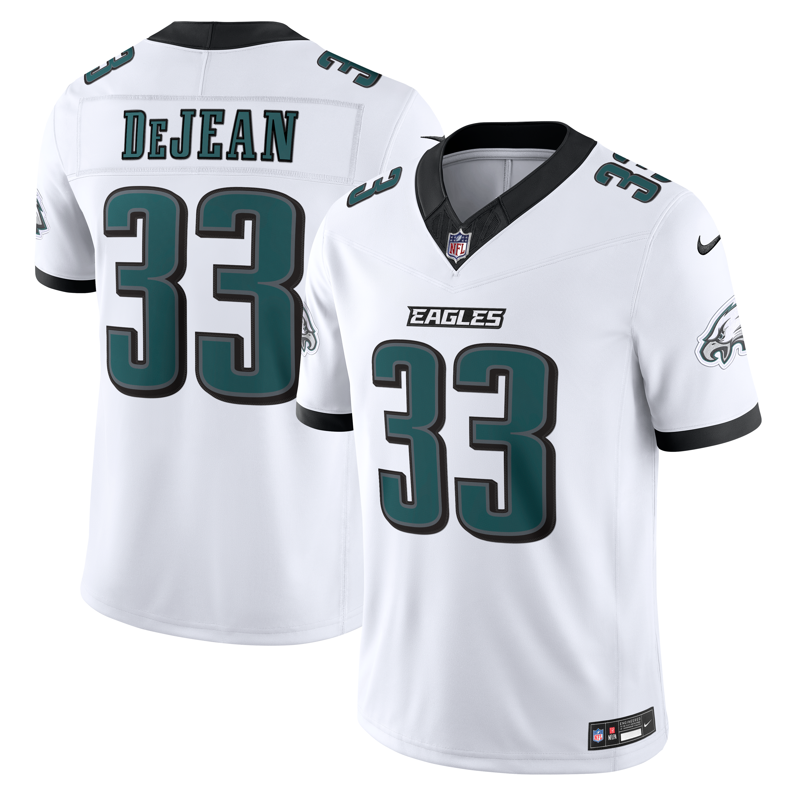 Cooper DeJean Philadelphia Eagles Alternate Vapor F.U.S.E. Stitched Limited Jersey - White