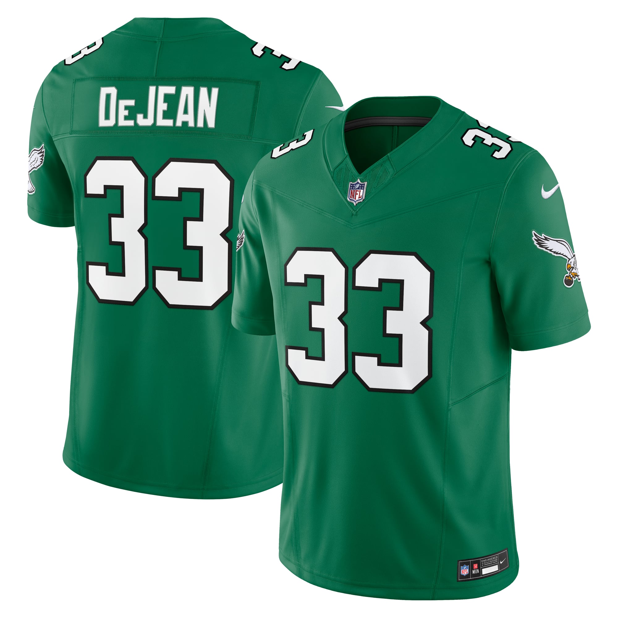 Cooper DeJean Philadelphia Eagles Team Vapor F.U.S.E. Limited Jersey - Kelly Green