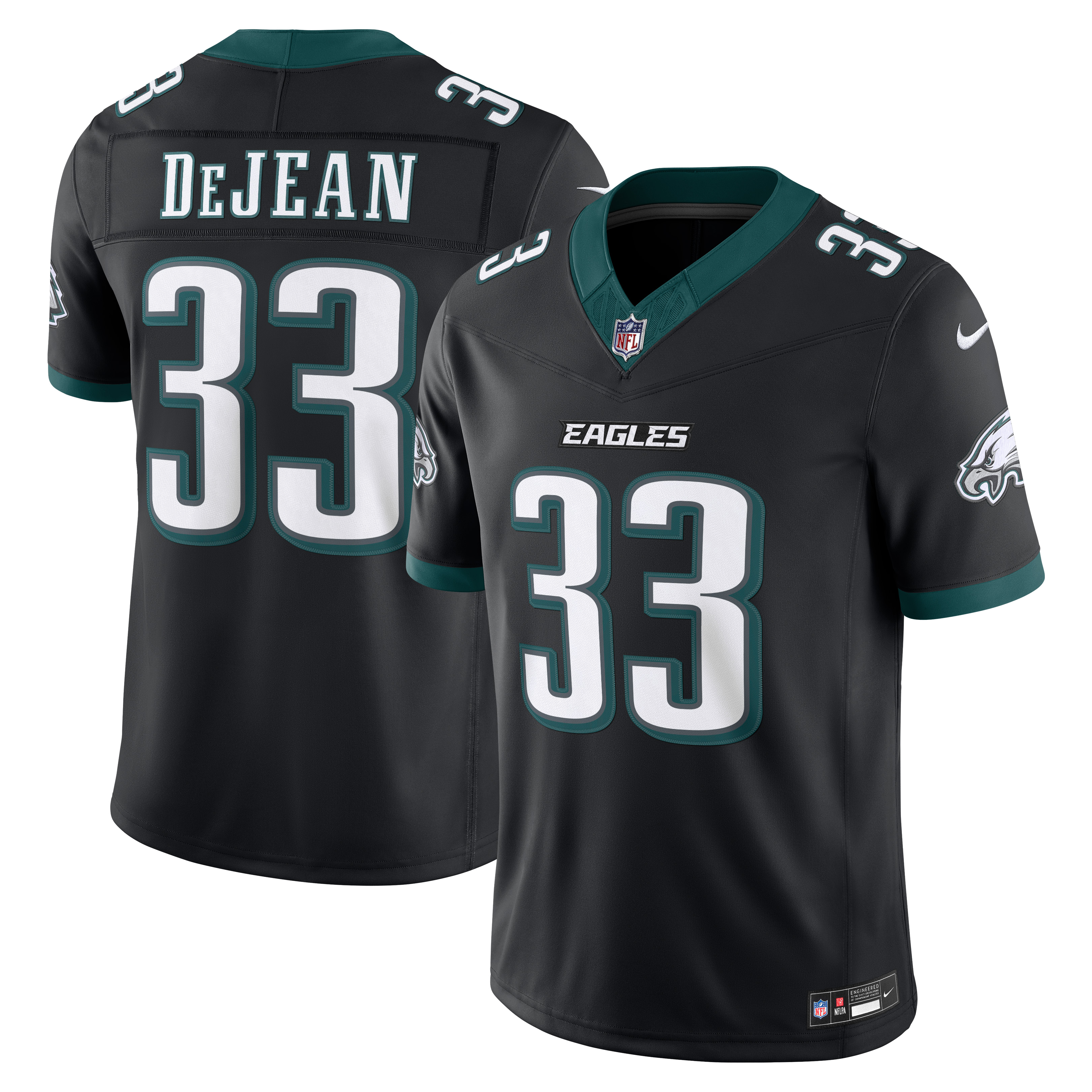 Cooper DeJean Philadelphia Eagles Vapor F.U.S.E. Stitched Limited Jersey - Black