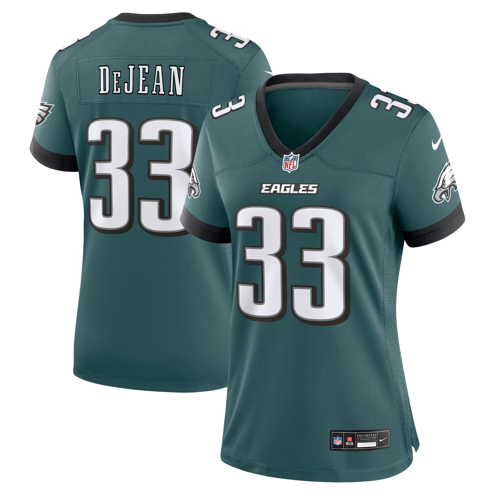 Cooper DeJean Philadelphia Eagles Women's Alternate Game Jersey - Kelly Green - Midnight Green
