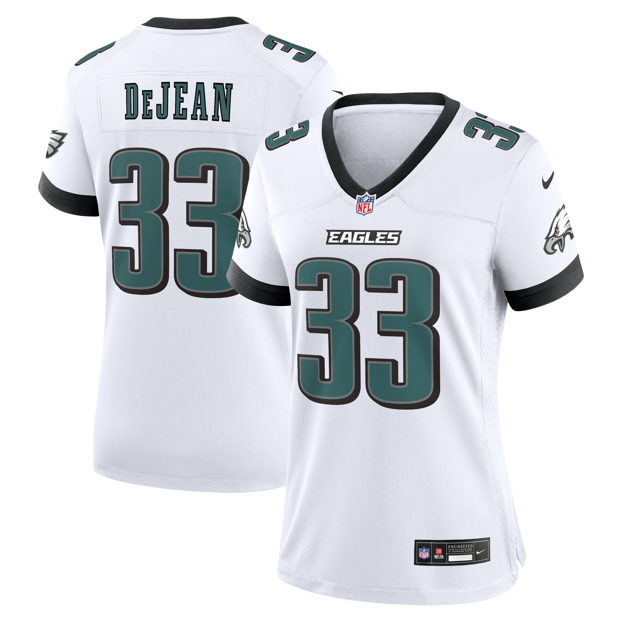 Cooper DeJean Philadelphia Eagles Women's Game Jersey - White - Image 2