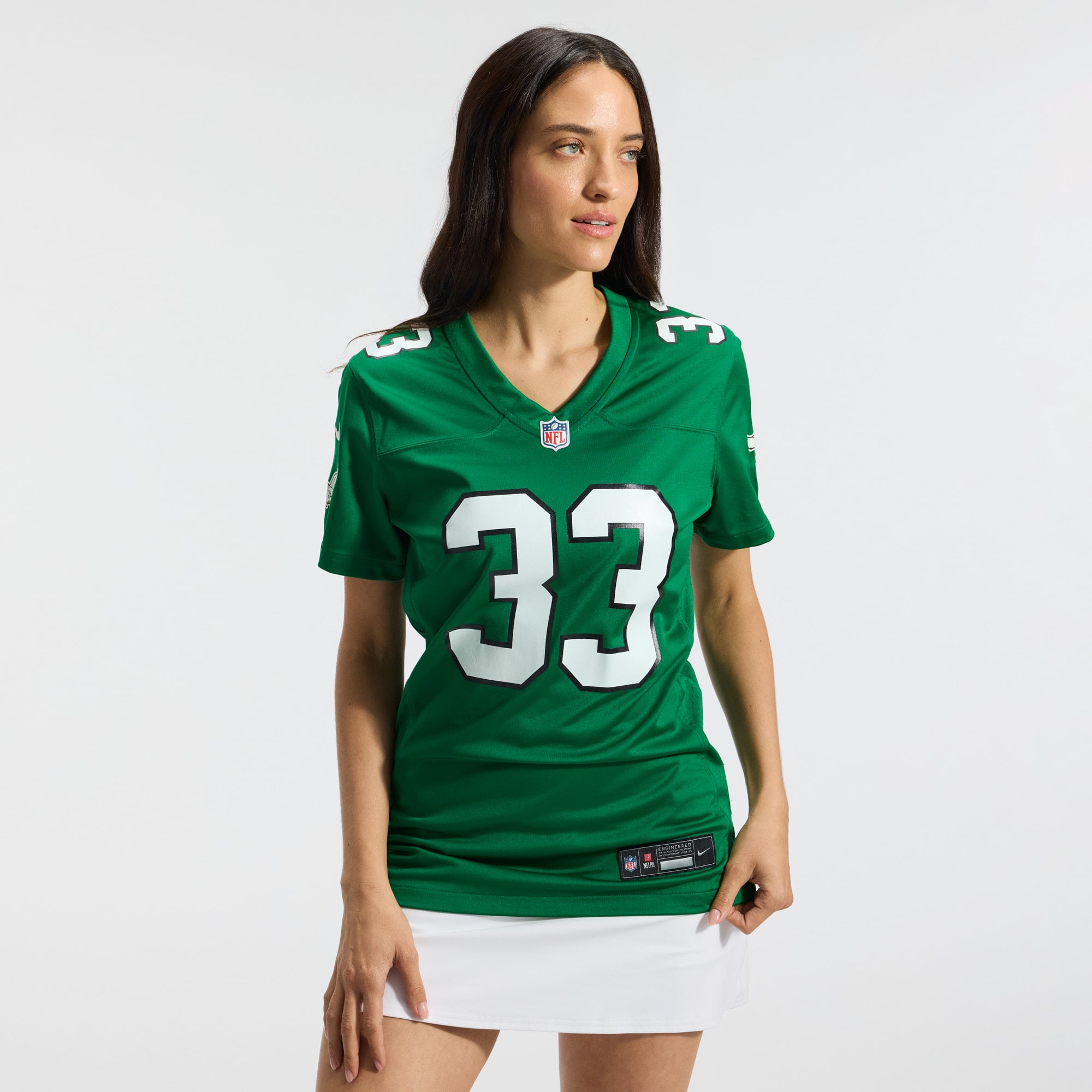 Cooper DeJean Philadelphia Eagles Women's Team Game Jersey - Midnight Green - Kelly Green - Image 4