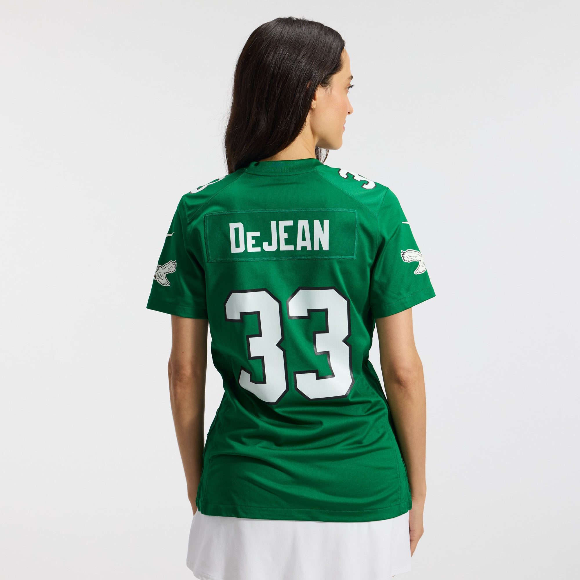 Cooper DeJean Philadelphia Eagles Women's Team Game Jersey - Midnight Green - Kelly Green - Image 5