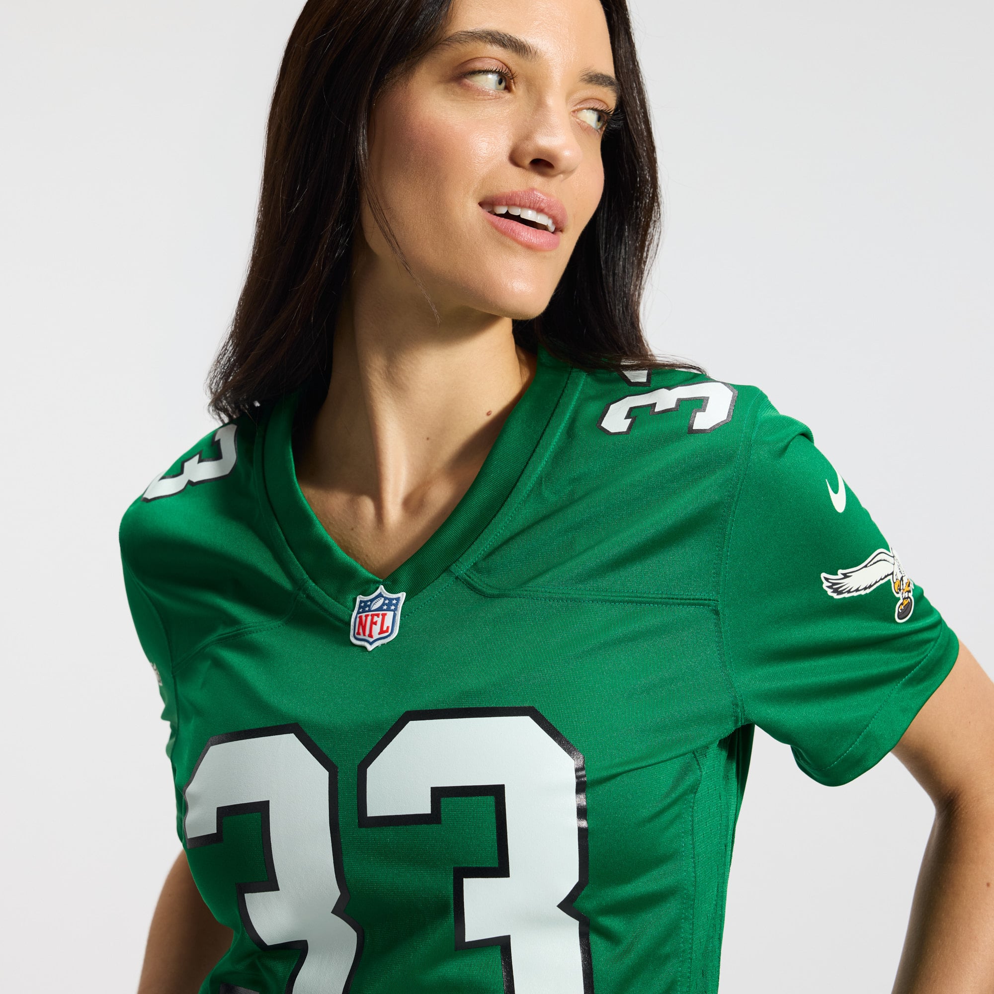 Cooper DeJean Philadelphia Eagles Women's Team Game Jersey - Midnight Green - Kelly Green - Image 11