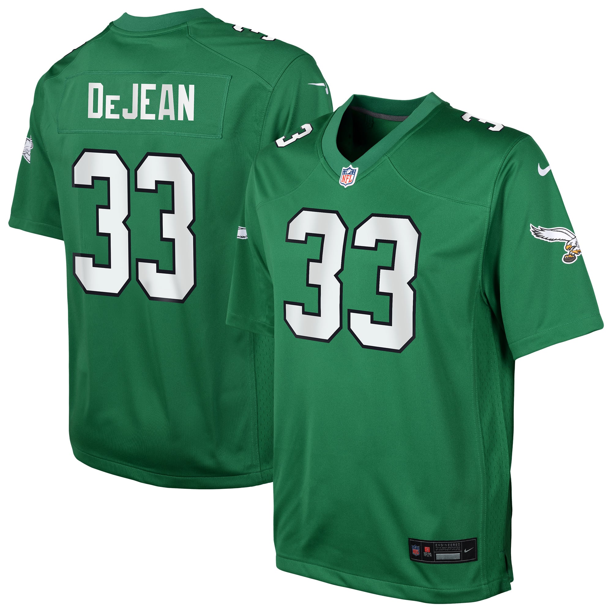 Cooper DeJean Philadelphia Eagles Youth Alternate Game Jersey - Kelly Green - Image 2