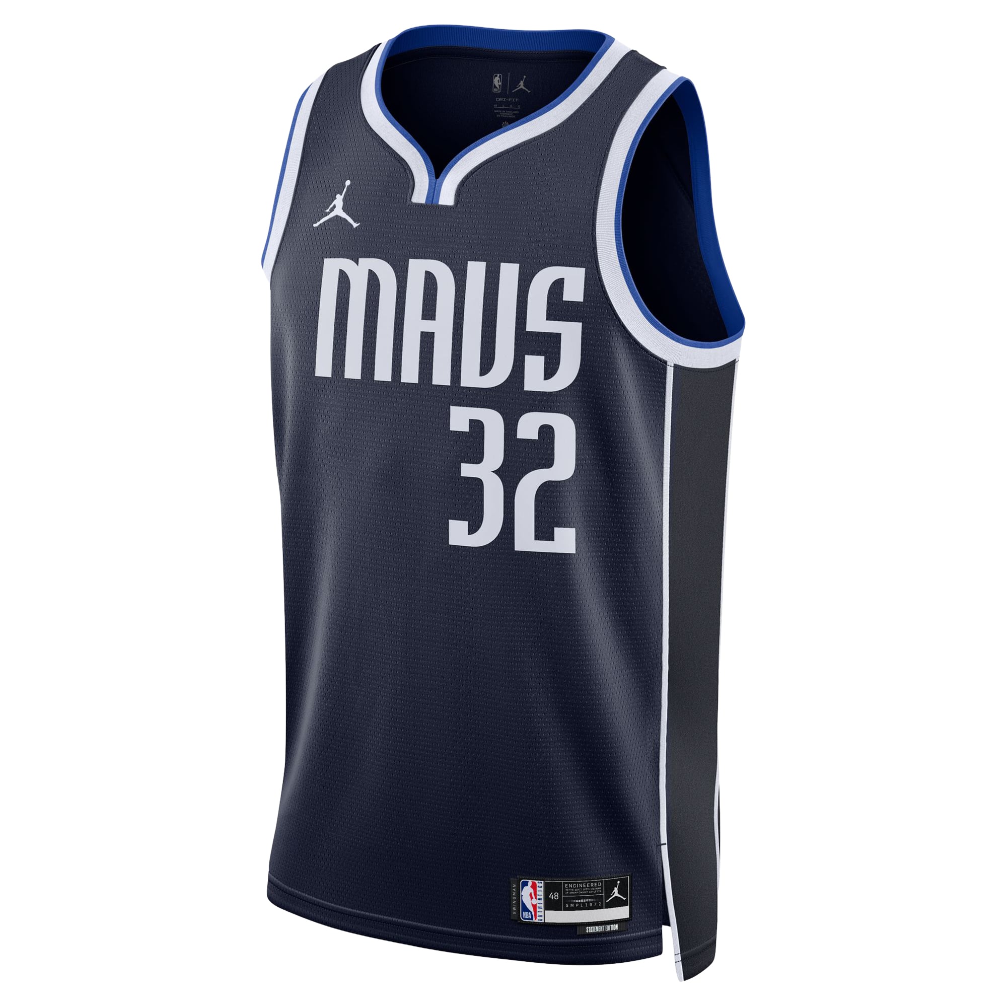 Cooper Flagg Dallas Mavericks Jordan Brand Unisex Swingman Jersey - Navy - Statement Edition - Image 3