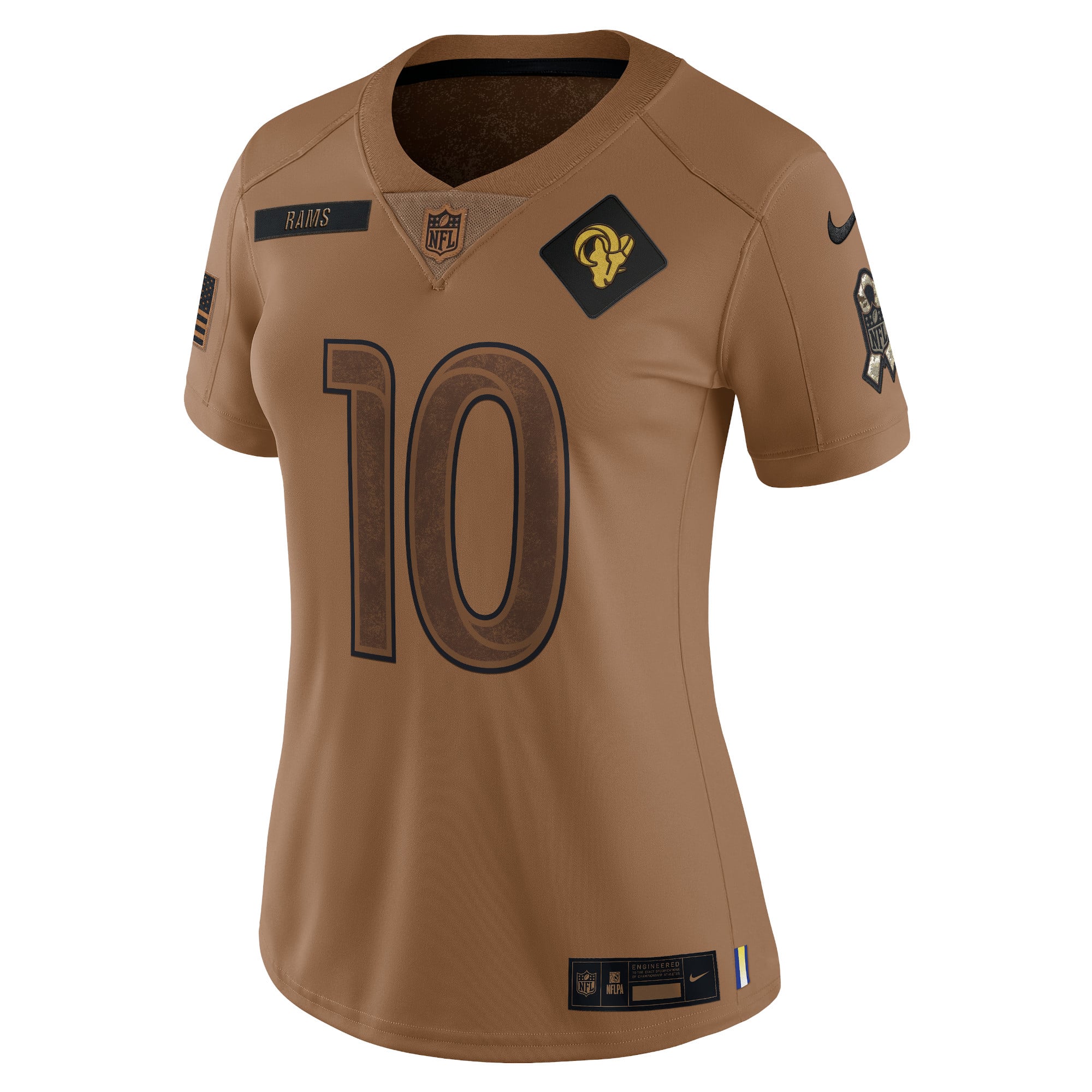 Cooper Kupp Los Angeles Rams Women's Salute To Service Limited Jersey - Brown - Image 3