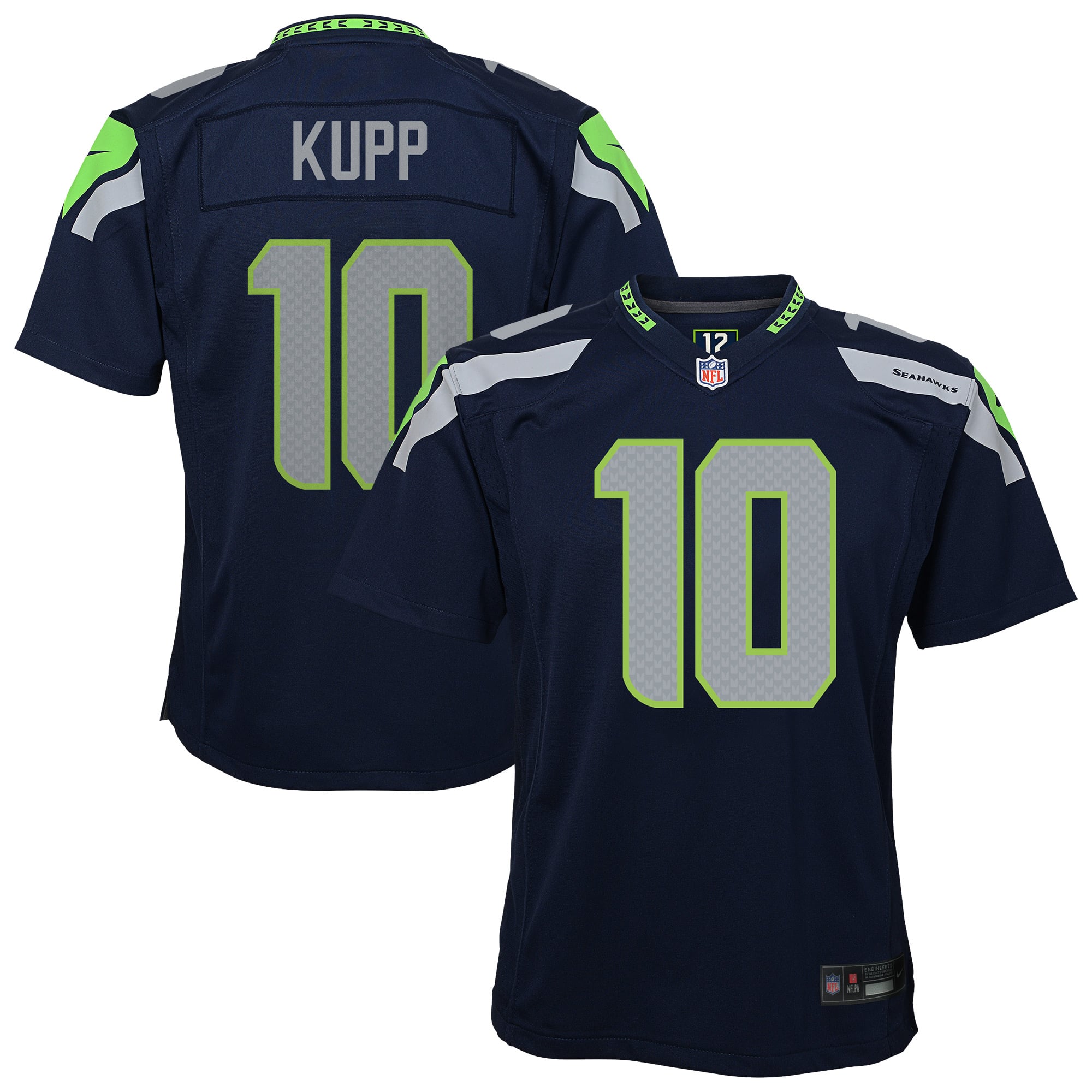 Cooper Kupp Seattle Seahawks Youth Game Jersey - College Navy - Image 2
