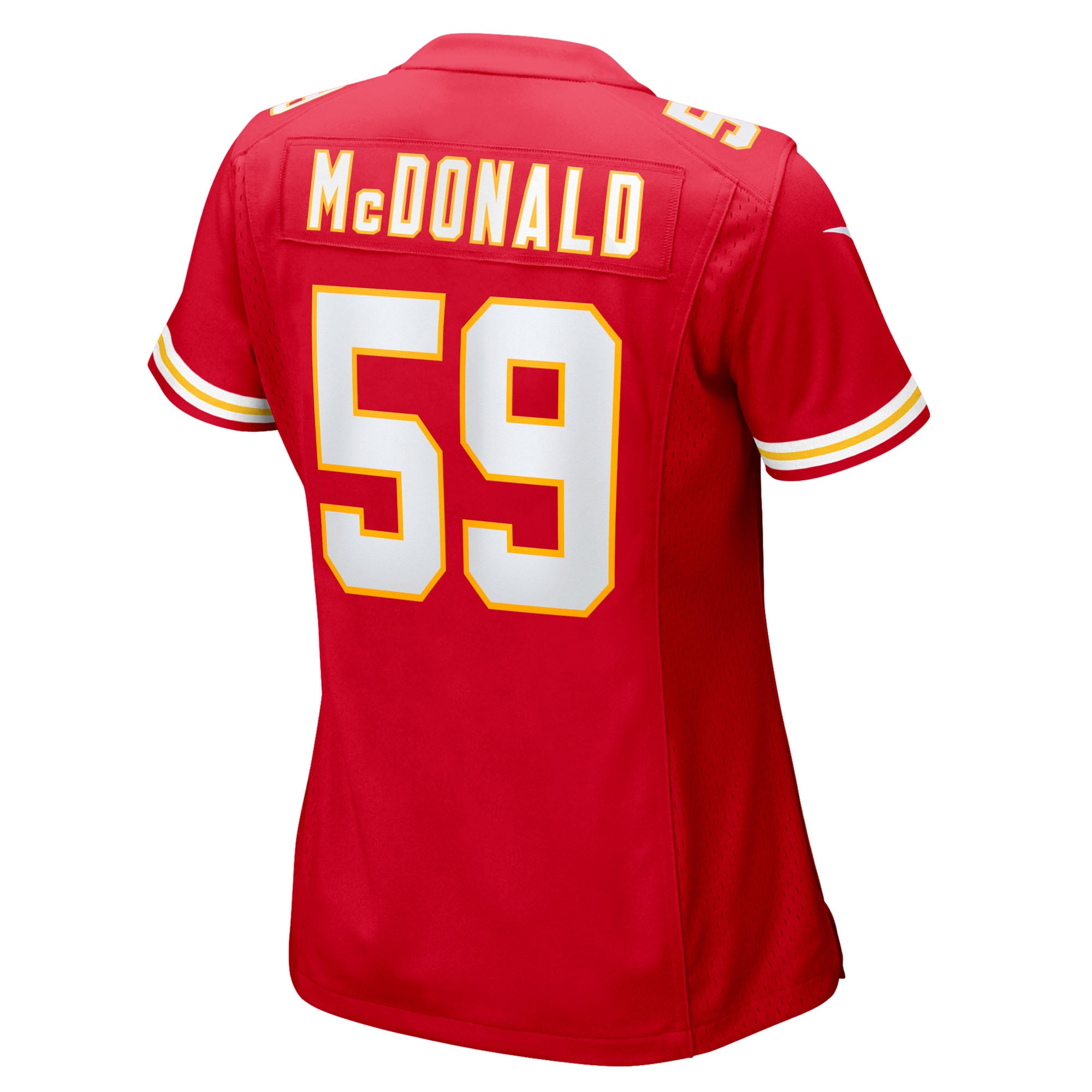 Cooper McDonald Kansas City Chiefs Women's Team Game Jersey - Red - Image 4