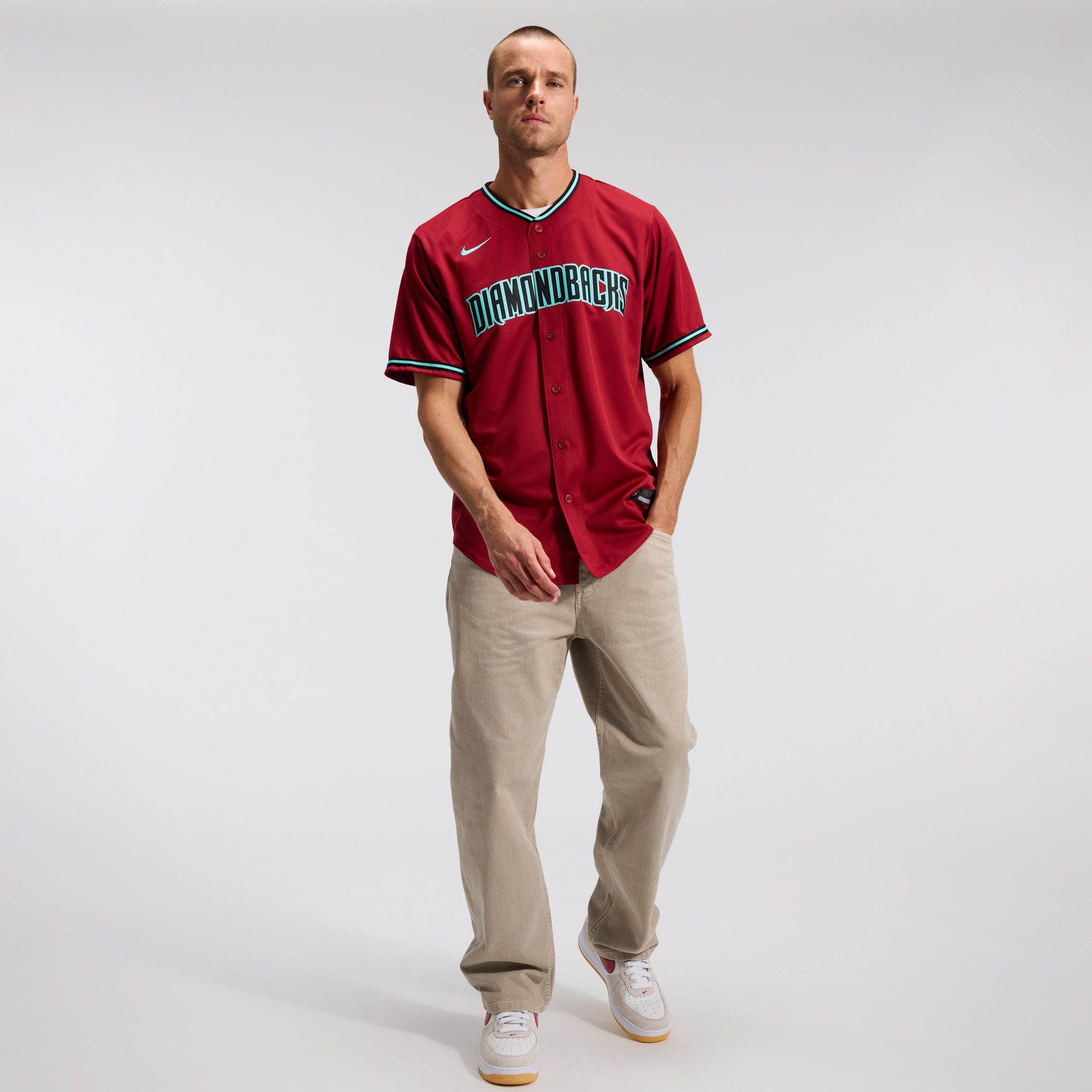 Corbin Carroll Arizona Diamondbacks Road Jersey - Crimson - Image 6