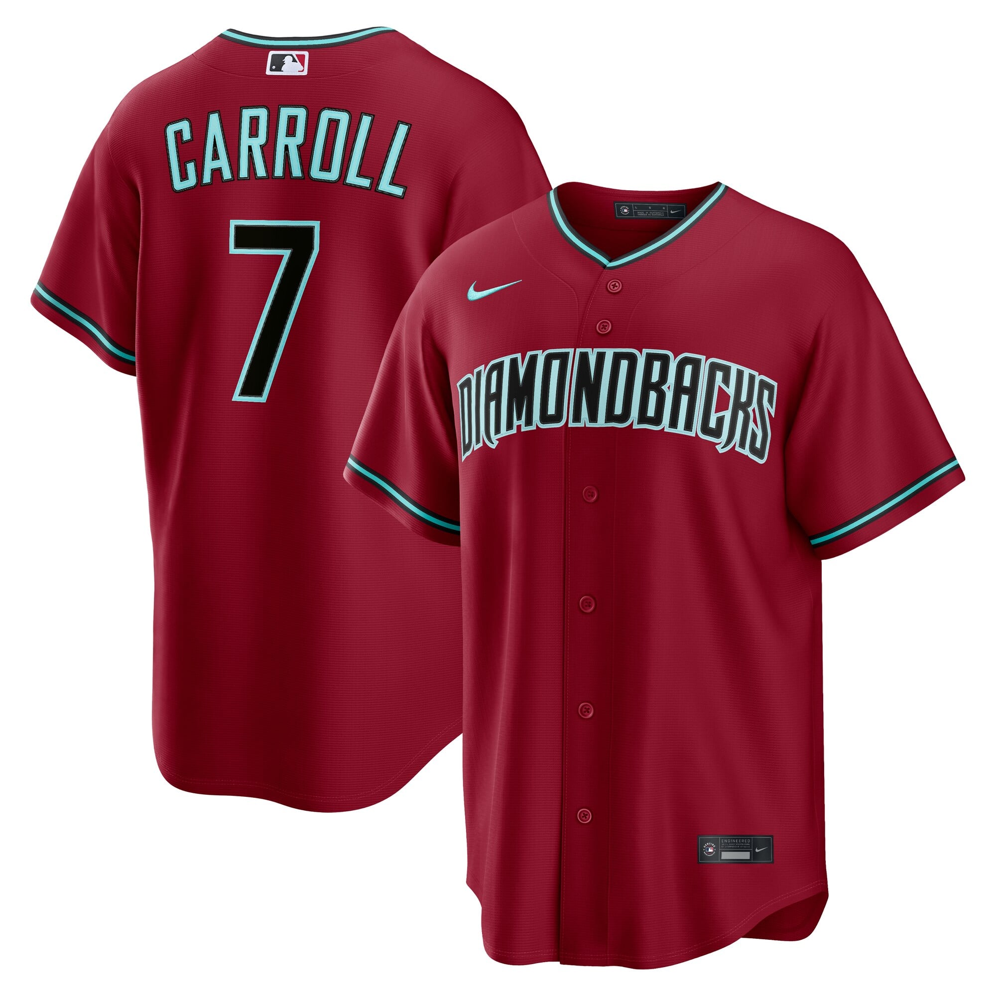 Corbin Carroll Arizona Diamondbacks Road Jersey - Crimson