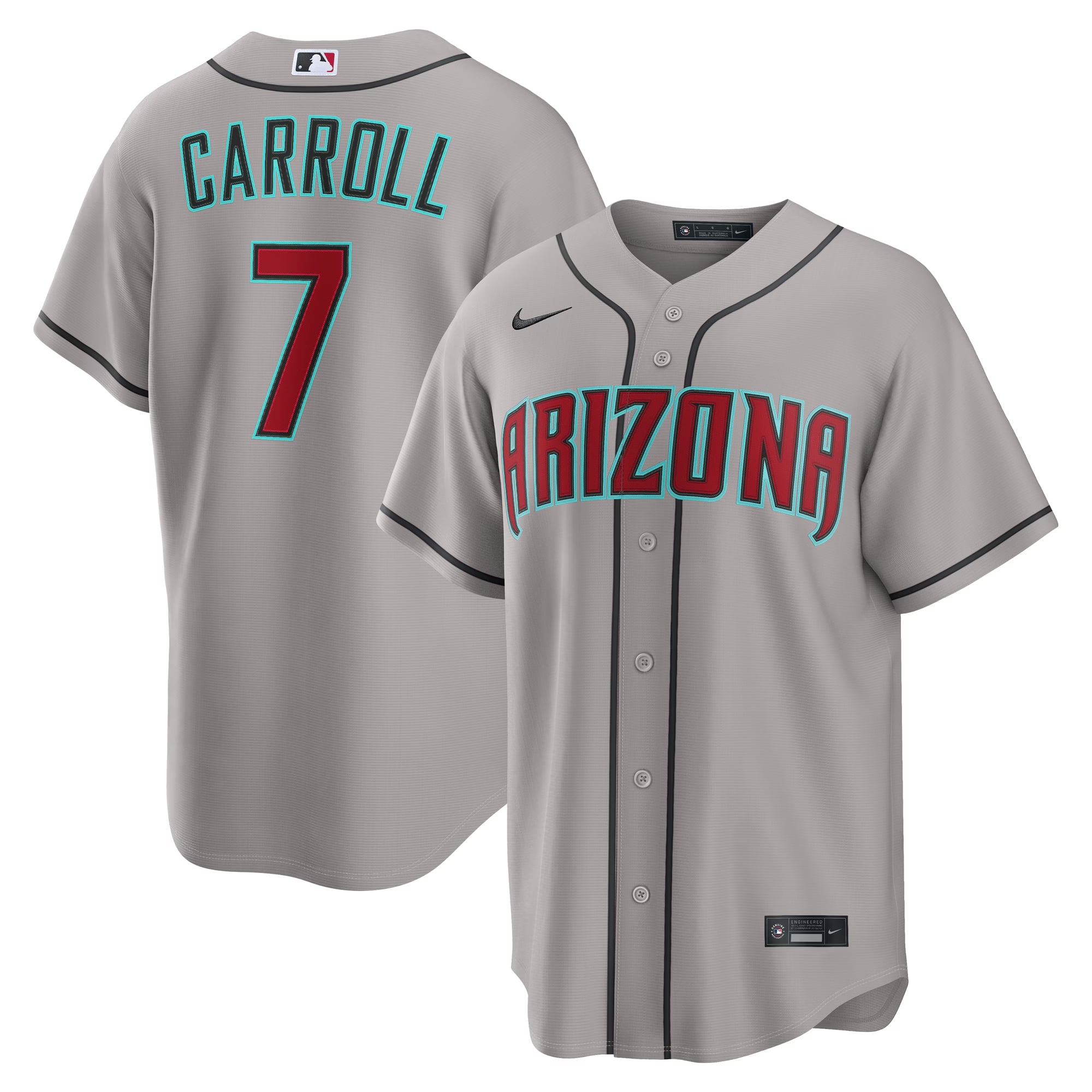 Corbin Carroll Arizona Diamondbacks Road Jersey - Gray - Image 2