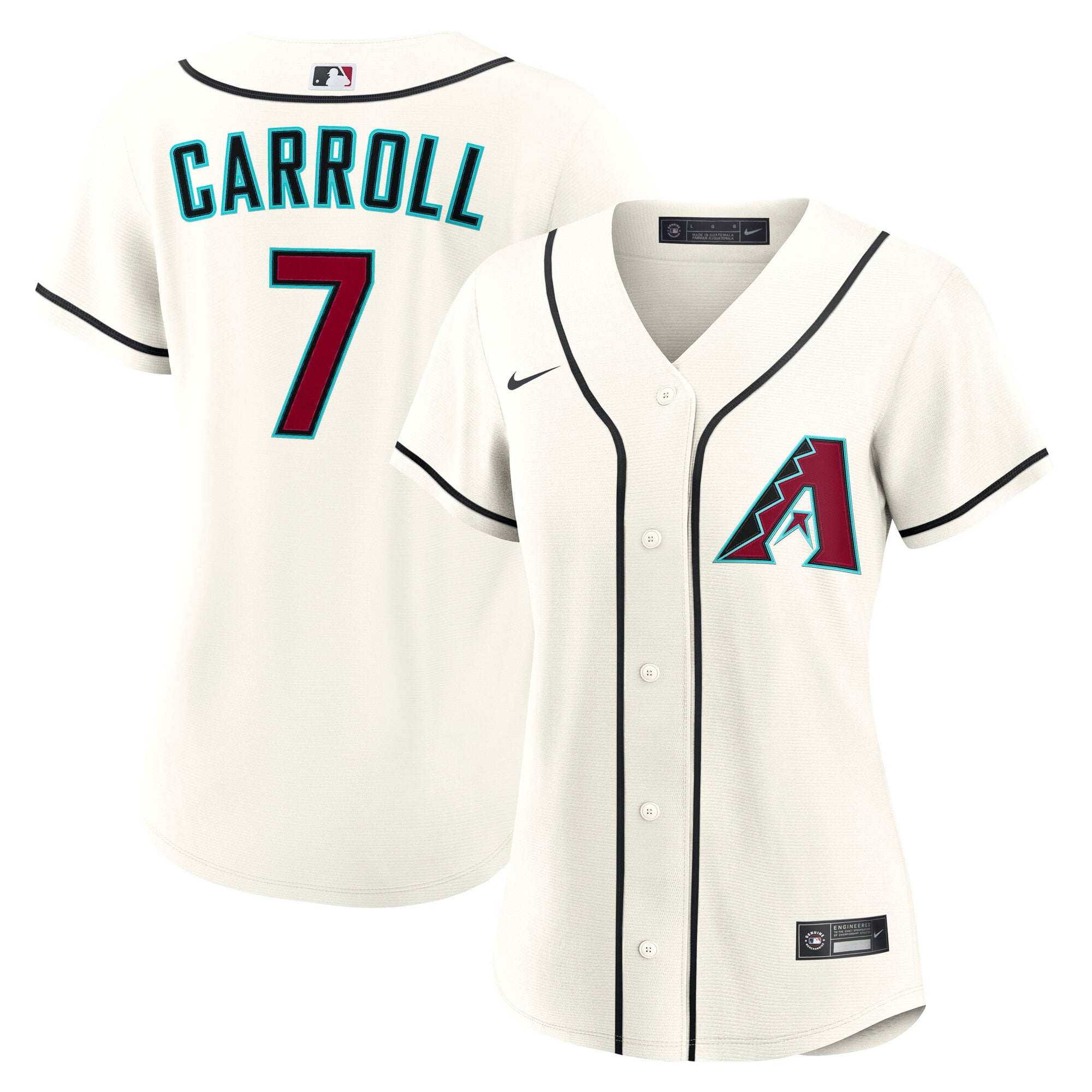 Corbin Carroll Arizona Diamondbacks Women's Home Jersey - Cream - Image 2