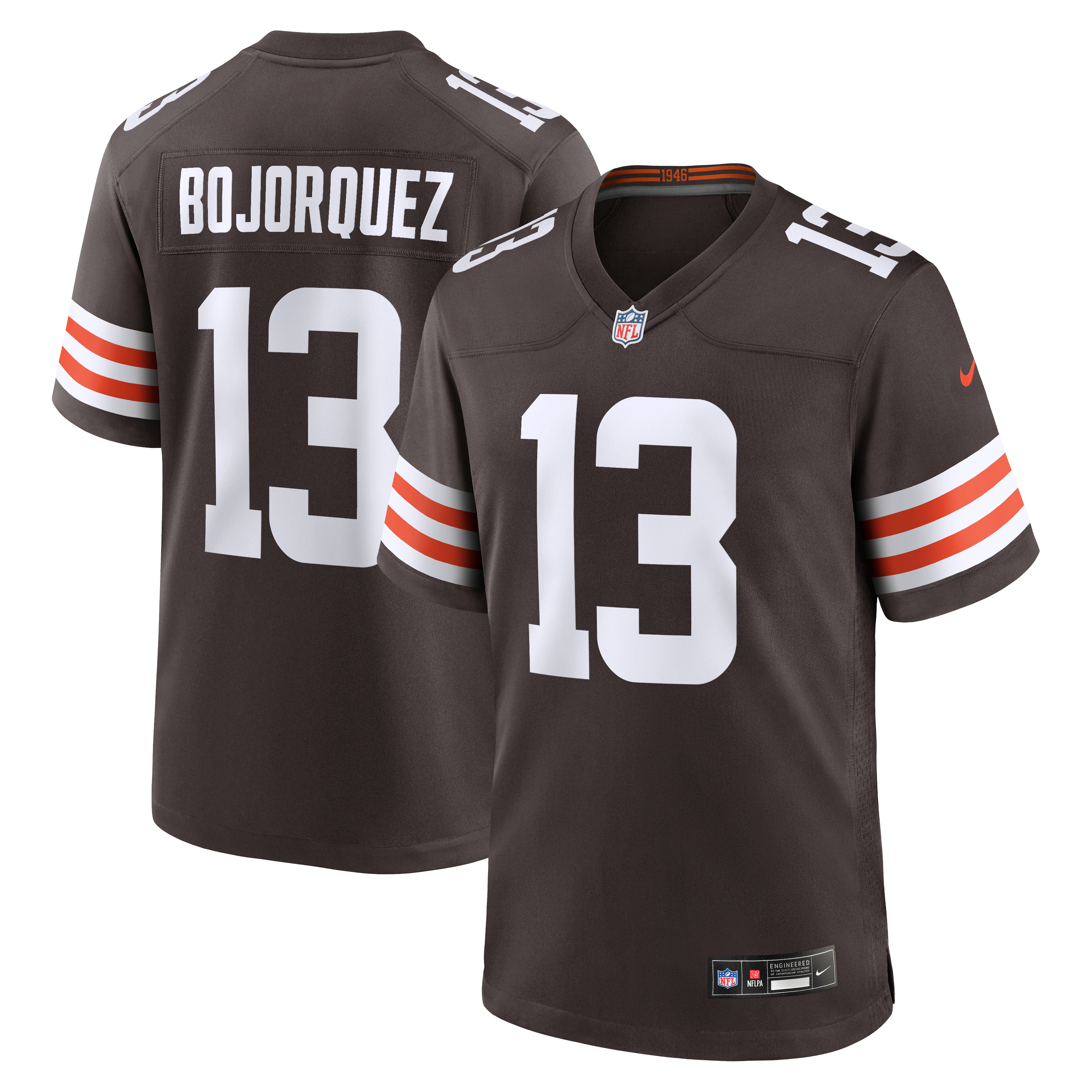 Corey Bojorquez Cleveland Browns Game Jersey - Brown