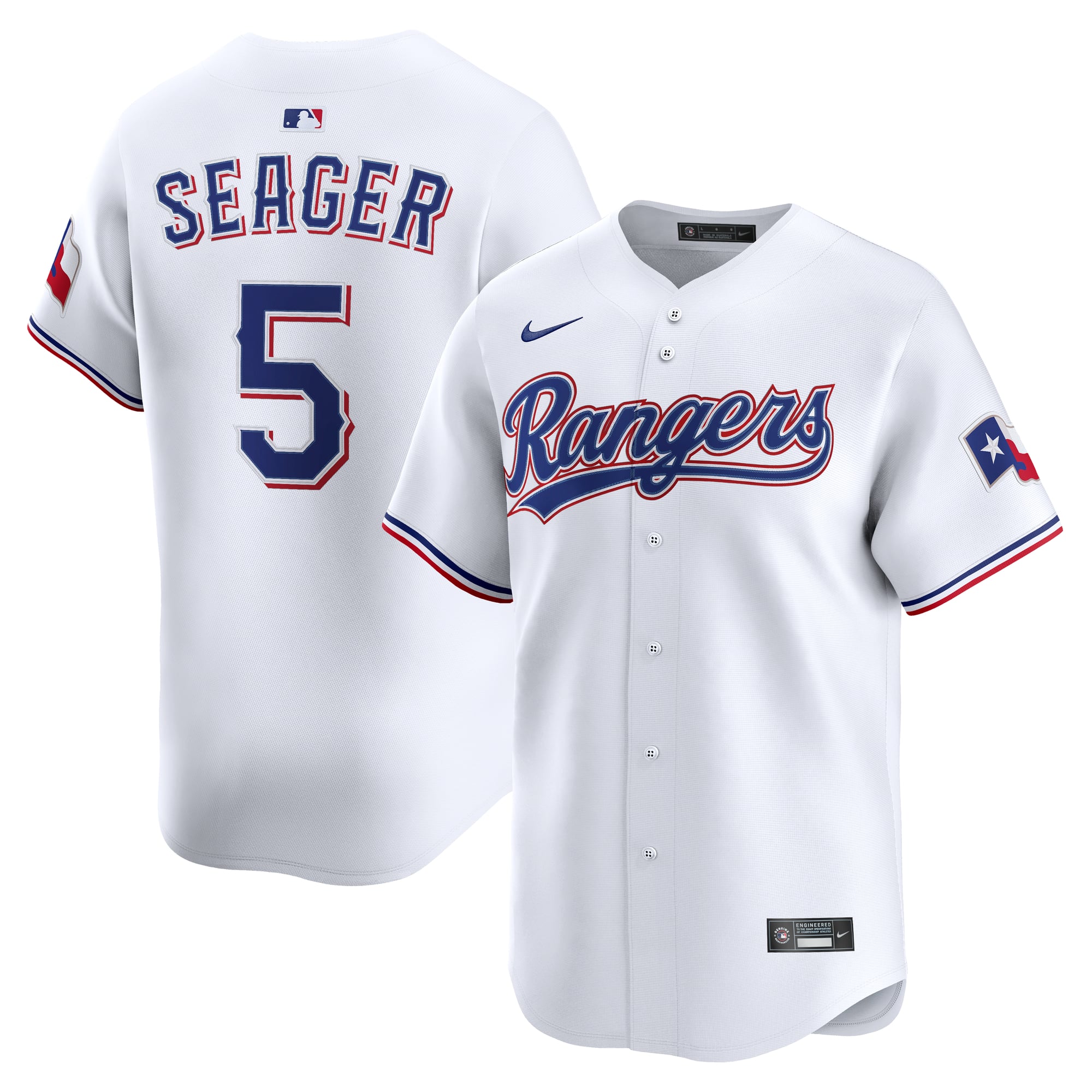 Corey Seager Texas Rangers Home Limited Player Jersey - White - Image 2