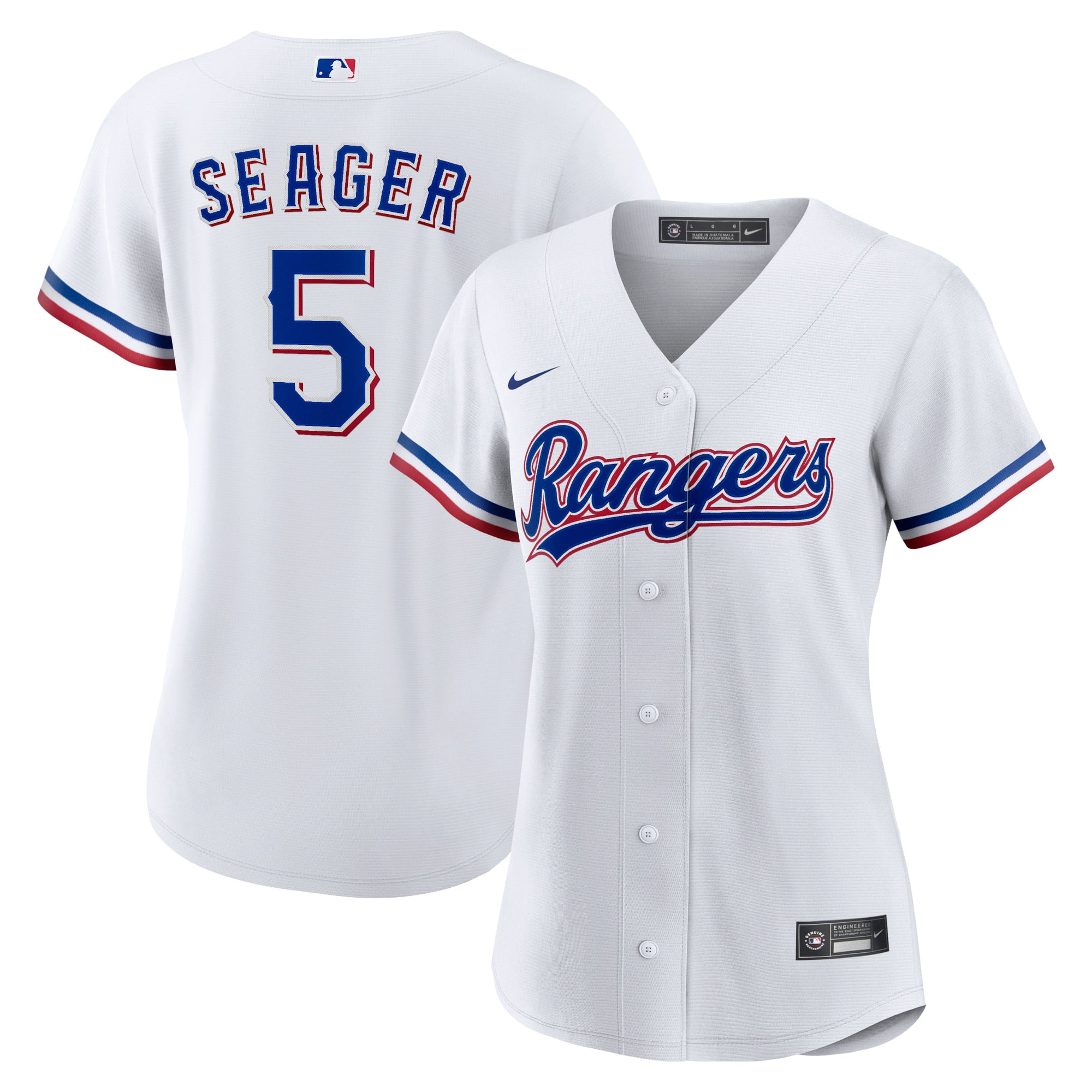 Corey Seager Texas Rangers Women's Home Player Jersey - White - Image 2