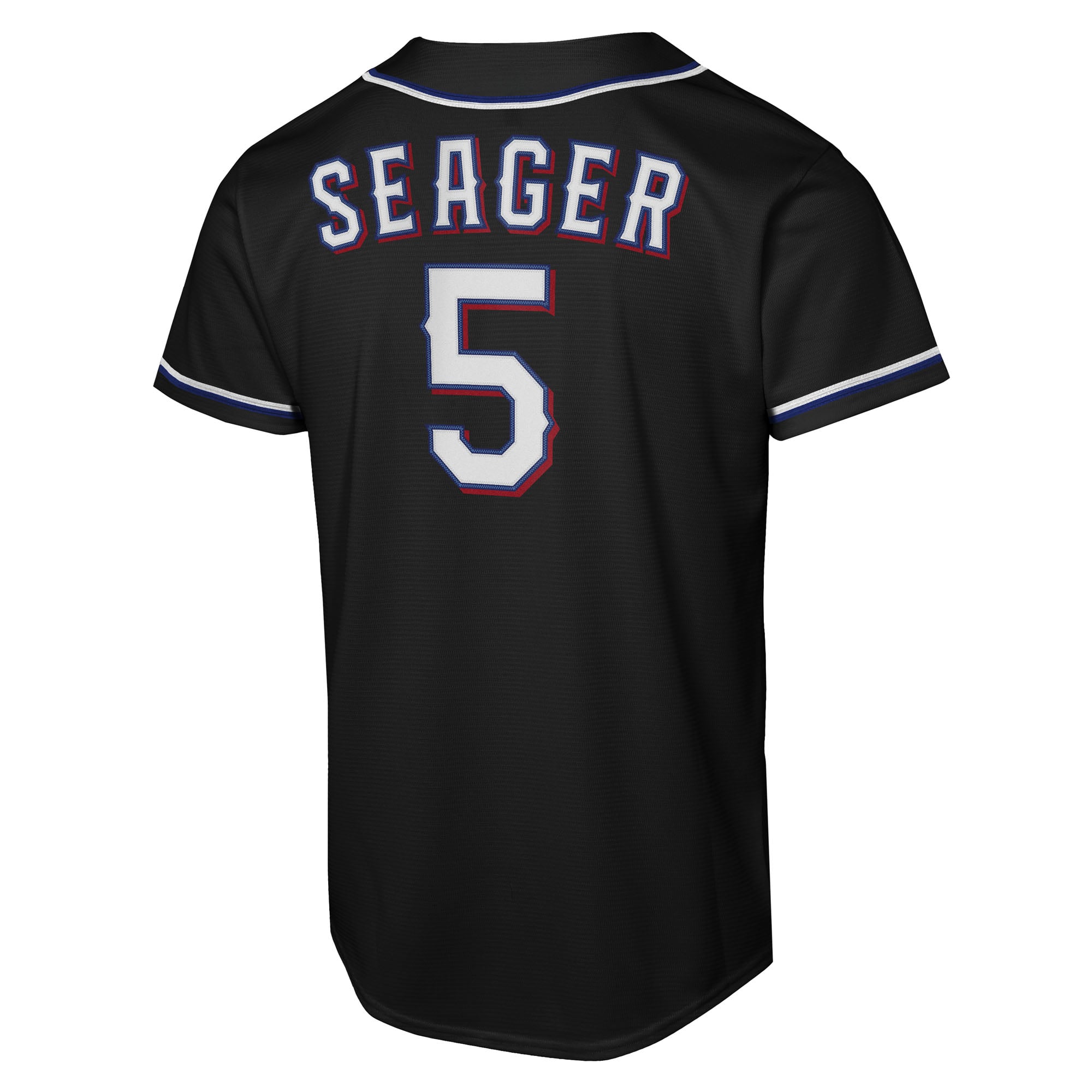 Corey Seager Texas Rangers Youth Fashion Player Jersey - Black - Image 4