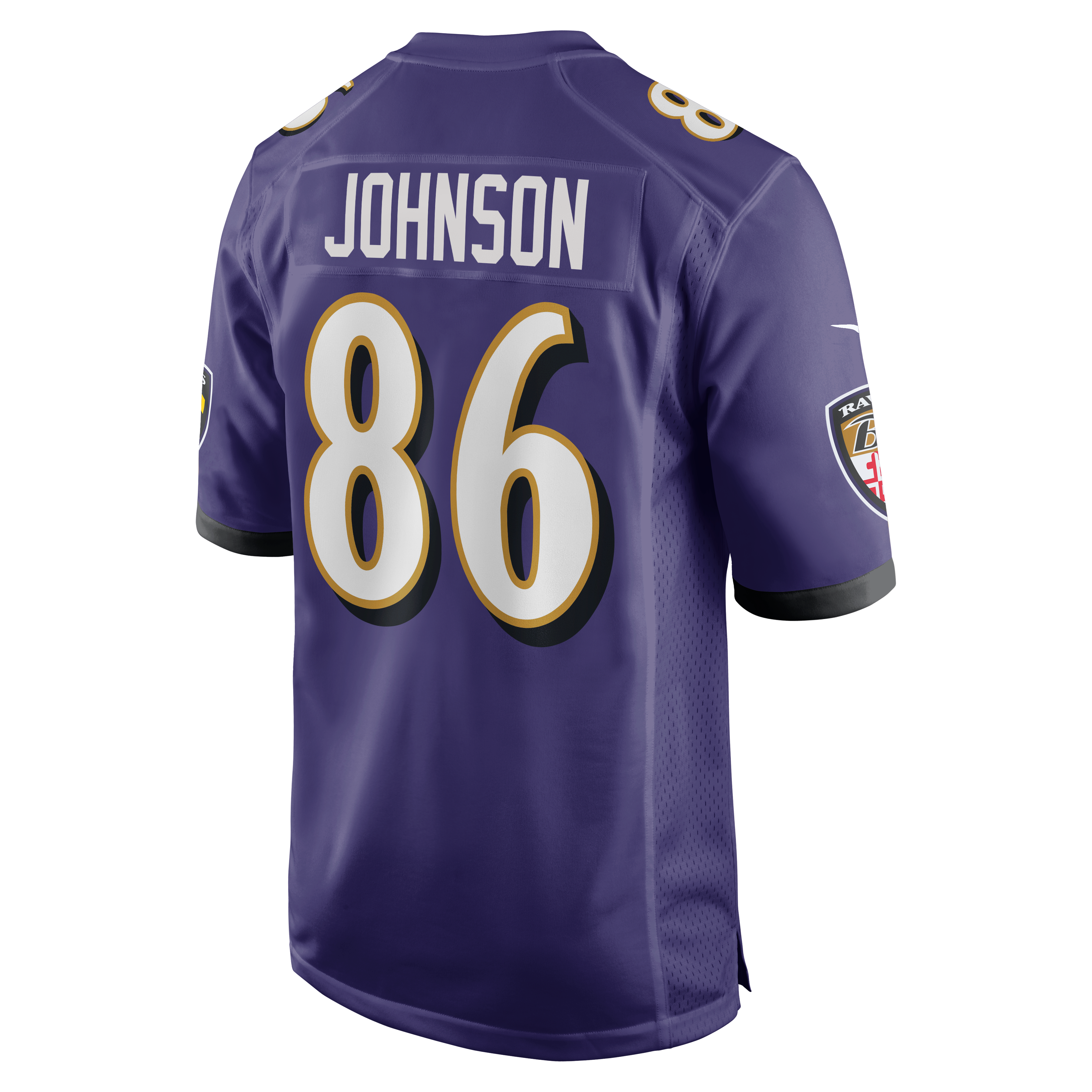 Cornelius Johnson Baltimore Ravens Team Game Jersey - Purple - Image 4