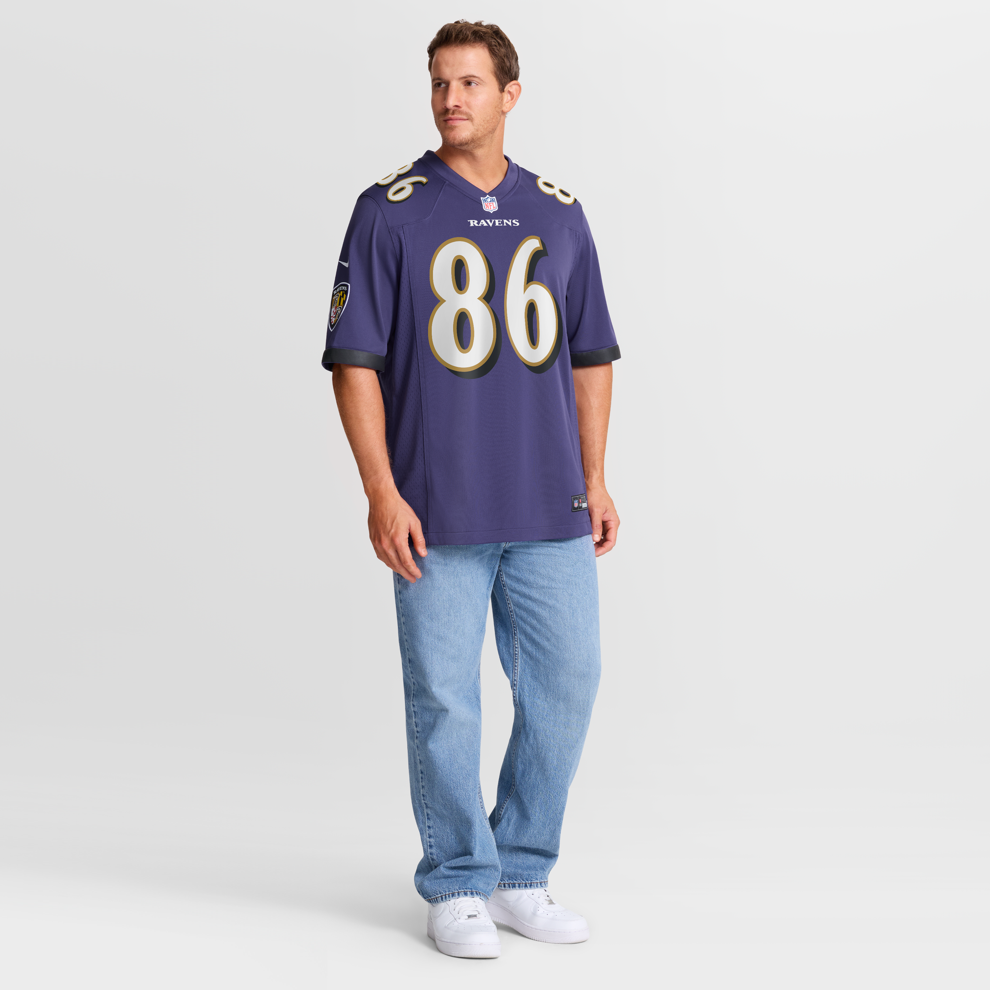 Cornelius Johnson Baltimore Ravens Team Game Jersey - Purple - Image 7