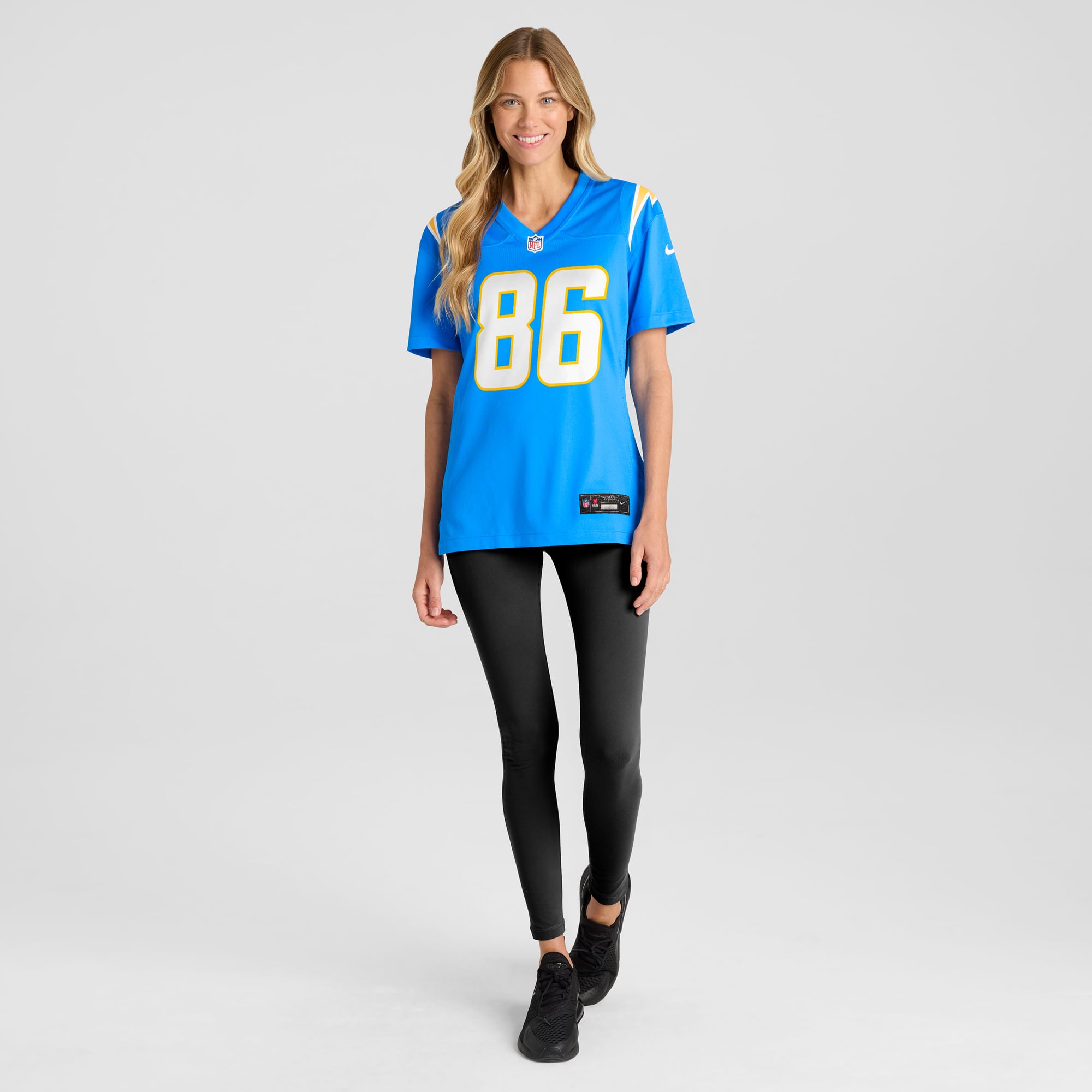 Cornelius Johnson Los Angeles Chargers Women's Game Jersey - Powder Blue - Image 5