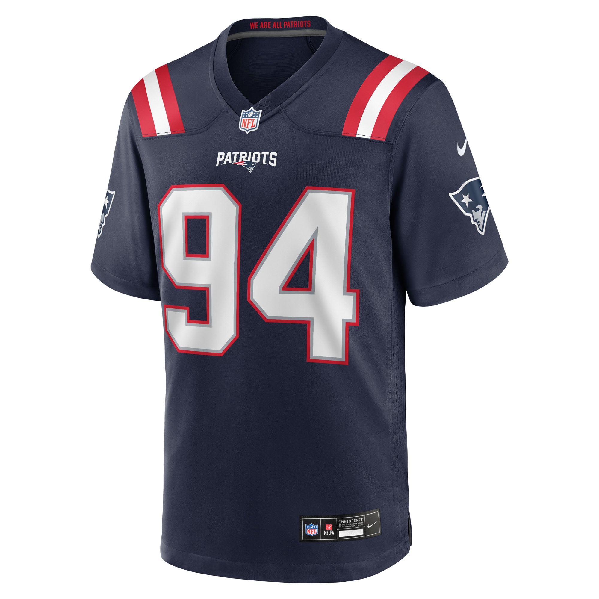 Cory Durden New England Patriots Team Game Jersey - Navy - Image 3