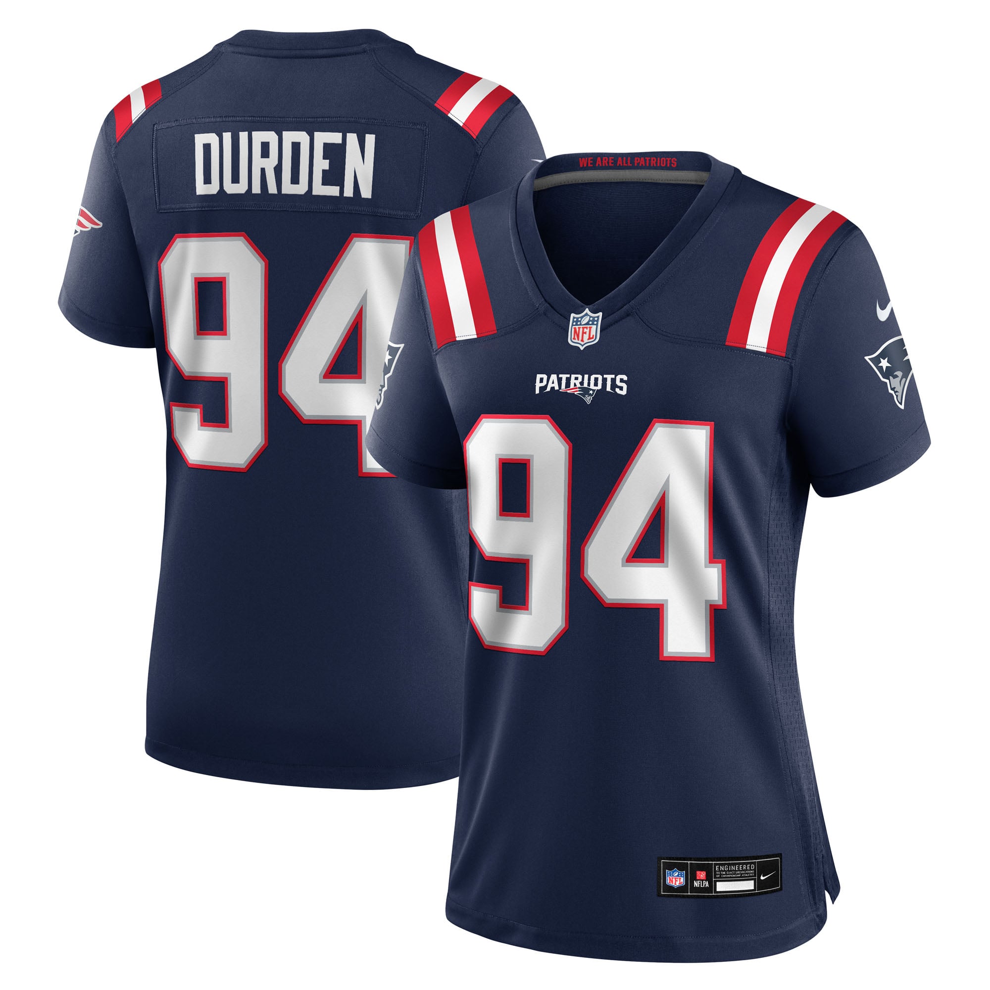 Cory Durden New England Patriots Women's Team Game Jersey - Navy - Image 2