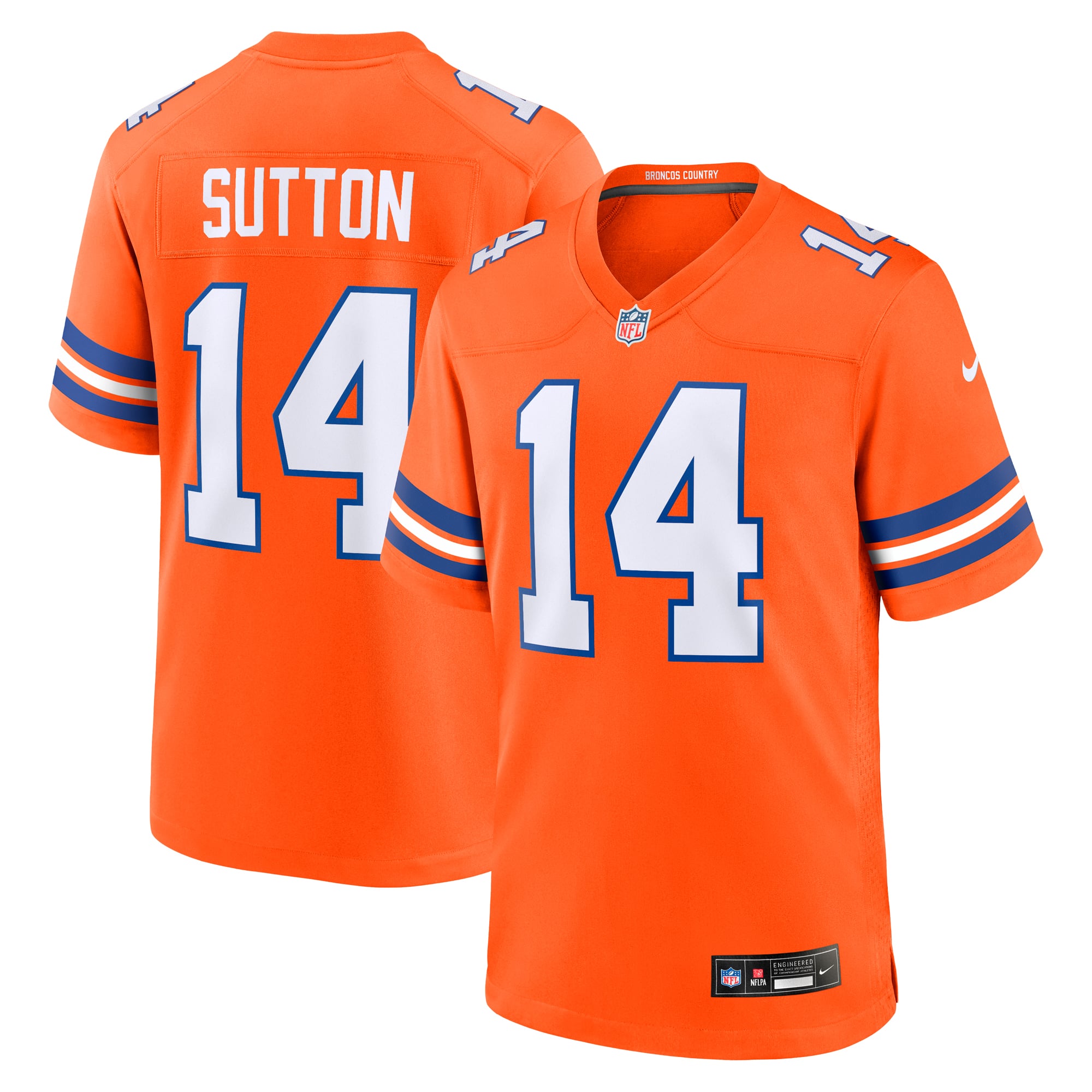 Courtland Sutton Denver Broncos Alternate Game Jersey - Orange - Image 2