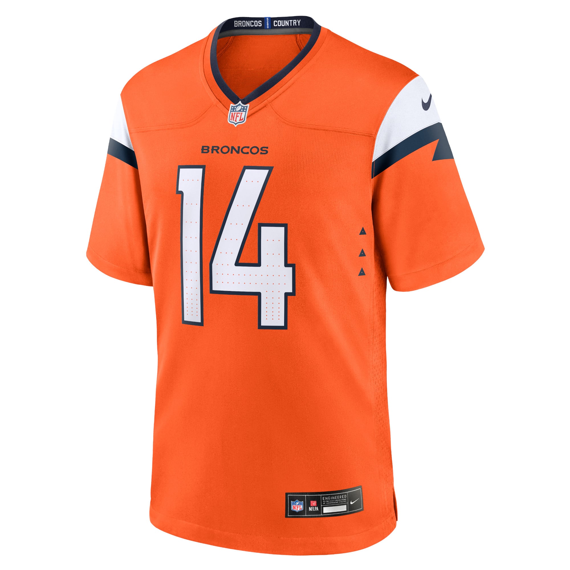 Courtland Sutton Denver Broncos Mile High Collection Game Jersey - Orange - Image 3