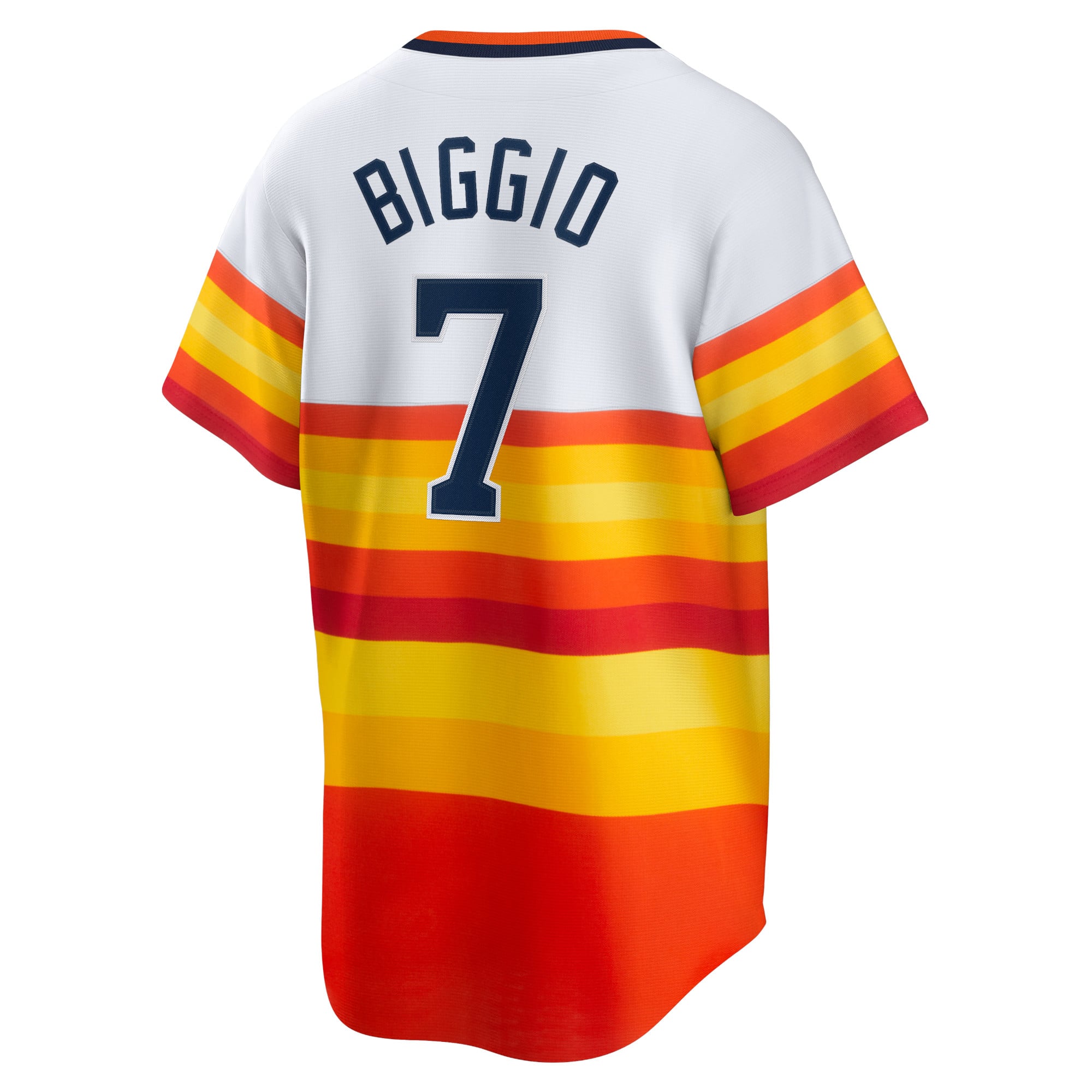 Craig Biggio Houston Astros Home Cooperstown Collection Player Jersey - White - Image 4