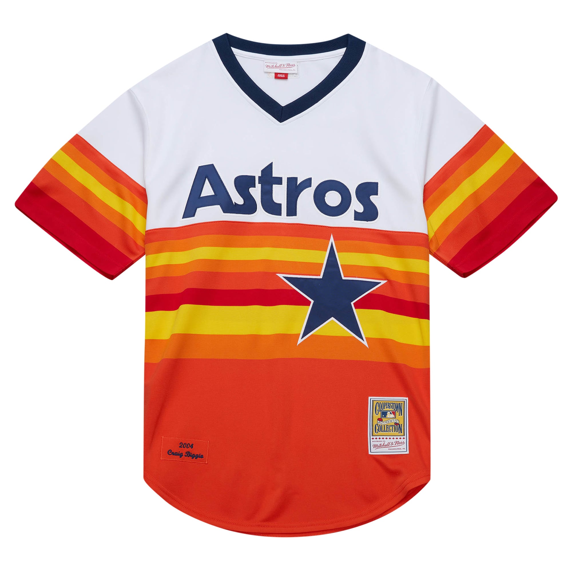 Craig Biggio Houston Astros 2004 Cooperstown Collection Throwback Jersey - White - Image 3
