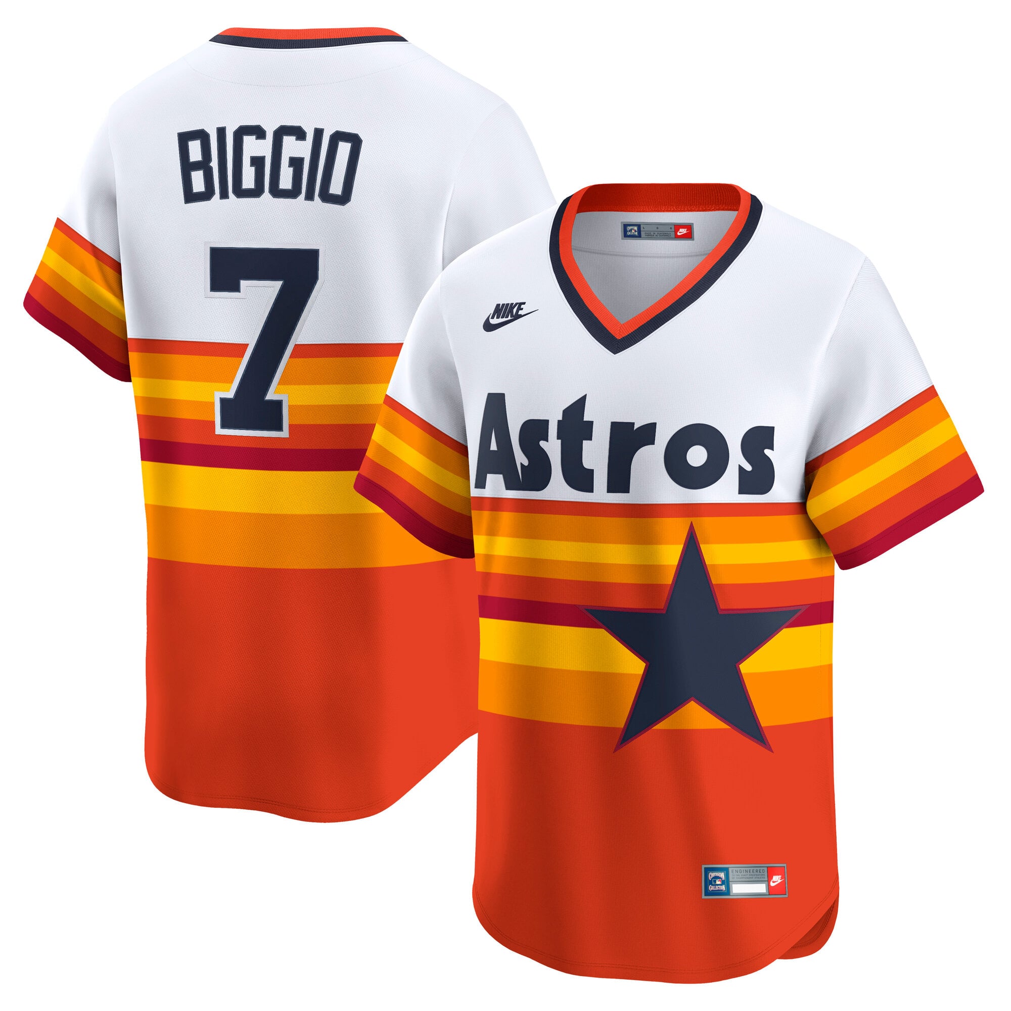 Craig Biggio Houston Astros Throwback Cooperstown Collection Limited Player Jersey - White