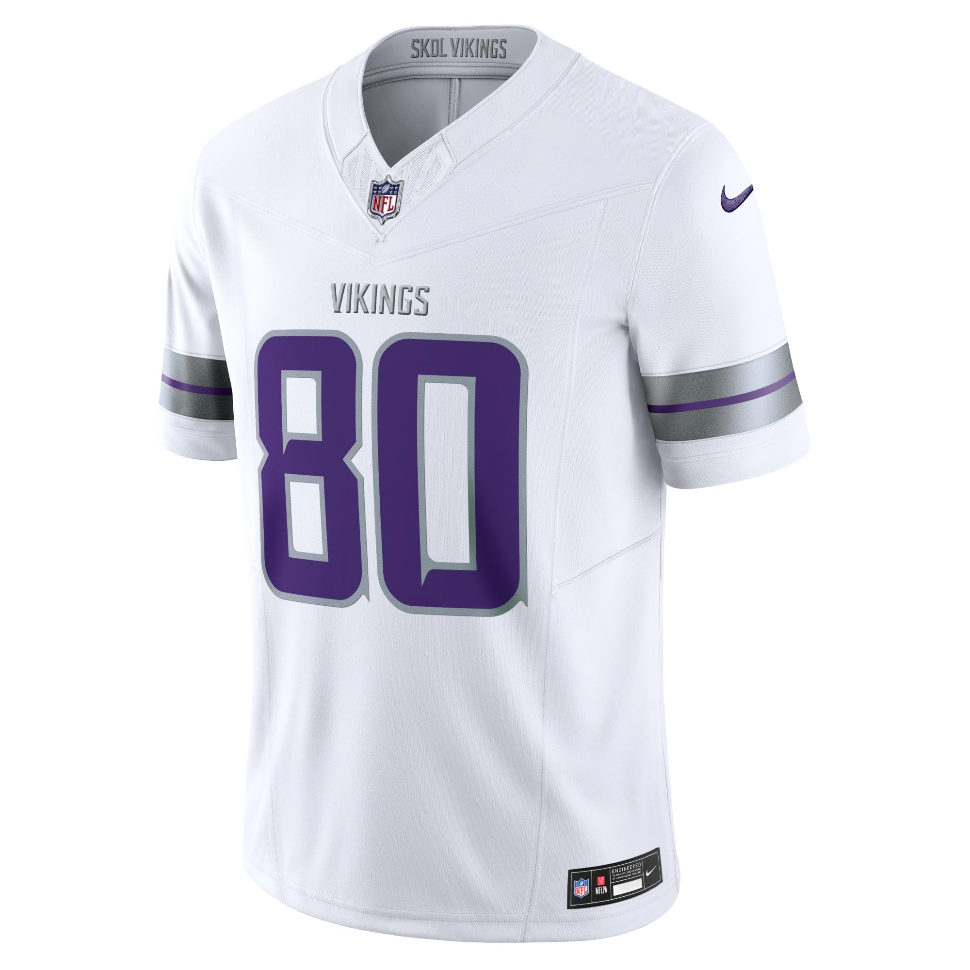 Cris Carter Minnesota Vikings Alternate Vapor F.U.S.E. Retired Player Limited Jersey - White - Image 3