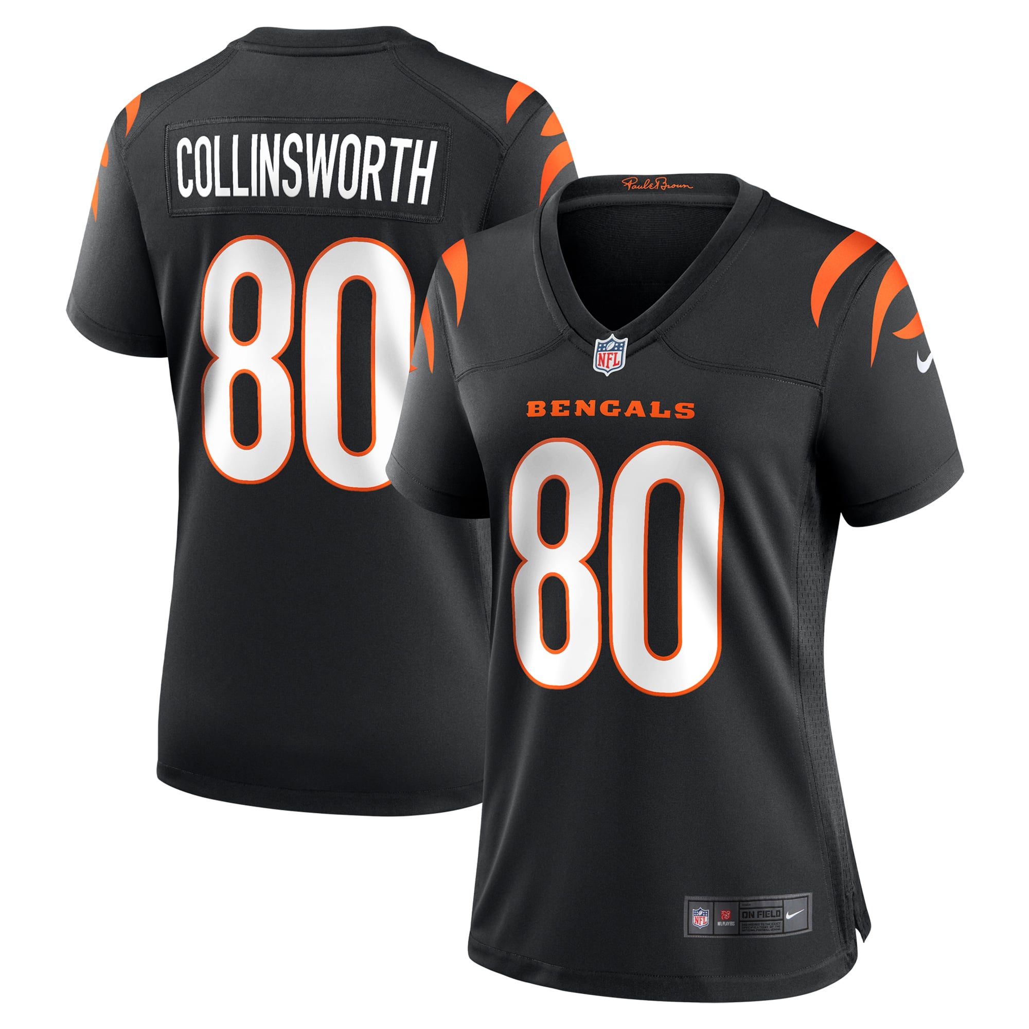 Cris Collinsworth Cincinnati Bengals Women's Team Retired Player Game Jersey - Black - Image 2